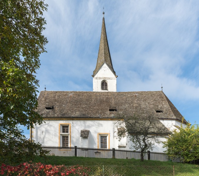 St Veit St Donat Pfarrkirche hl Donatus Sued-Ansicht 18102015 8144