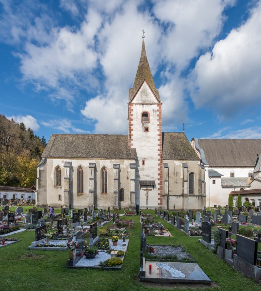 Stift Griffen alte Pfarrkirche Unsere Liebe Frau Sued-Ansicht 22102015 8412