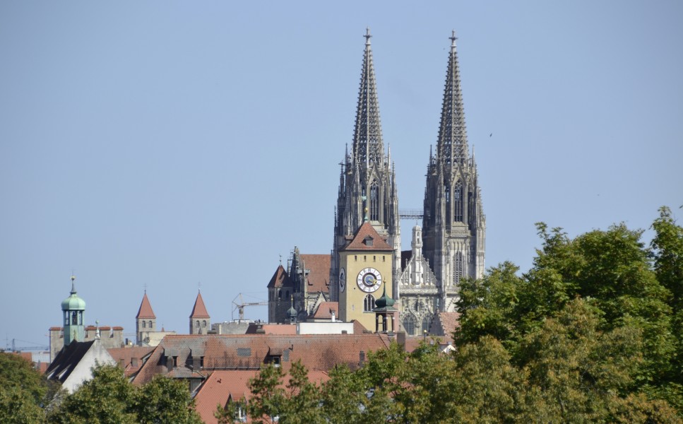 The towers of Regensburg