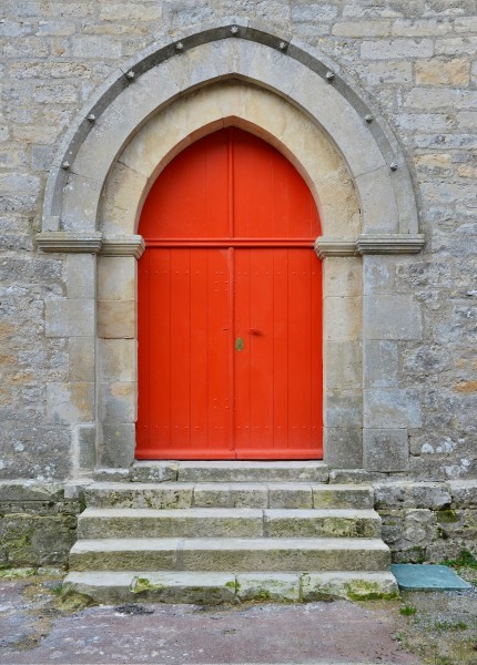 Vaussais 79 Église portail 2014