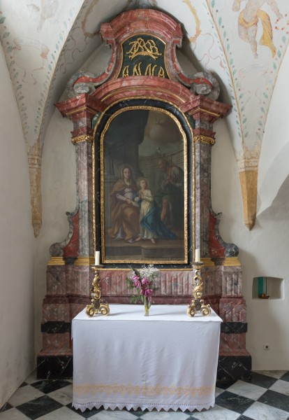 Villach Maria Gail Wallfahrtskirche Zu Unserer Lieben Frau barocker Anna-Altar 13022015 9837