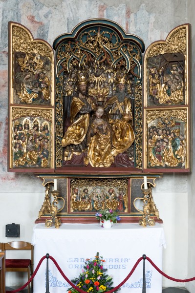 Villach Maria Gail Wallfahrtskirche Zu Unserer Lieben Frau gotischer Fluegelaltar 13022015 9836