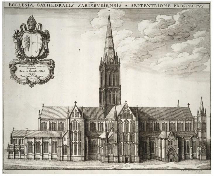 Wenceslas Hollar - Salisbury Cathedral (State 2)