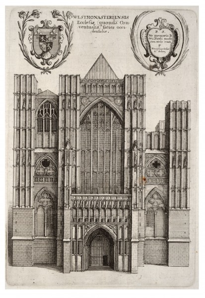 Wenceslas Hollar - Westminster Abbey. West front (State 2)