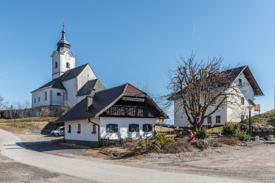 Wernberg Sternberg Pfarrkirche hl Georg Gasthaus und Pfarrhof 17032017 6683
