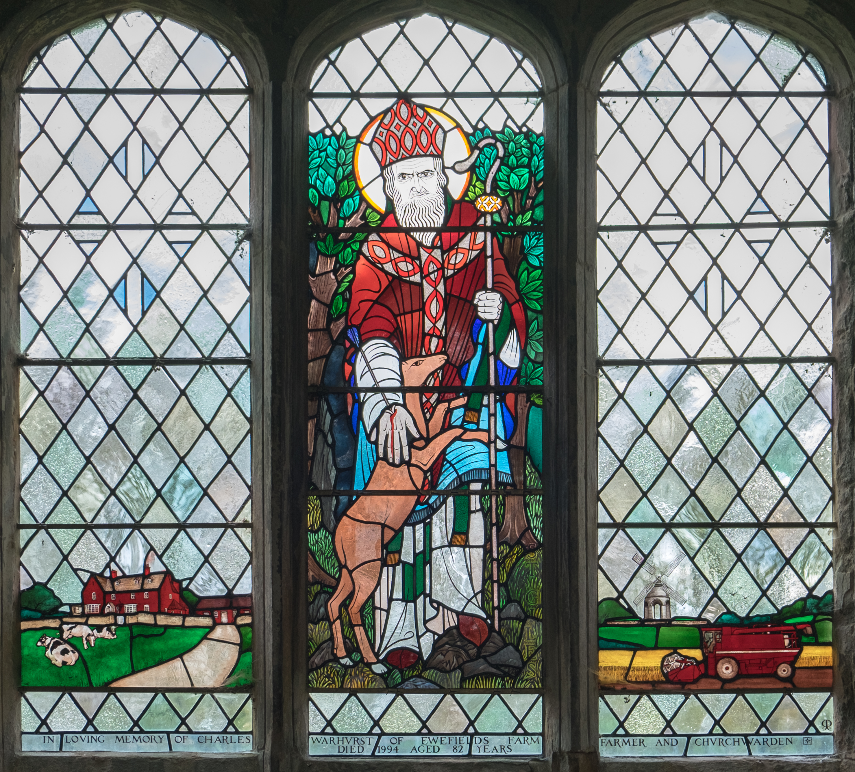 St. Giles Church, Chesterton - stained glass 2016
