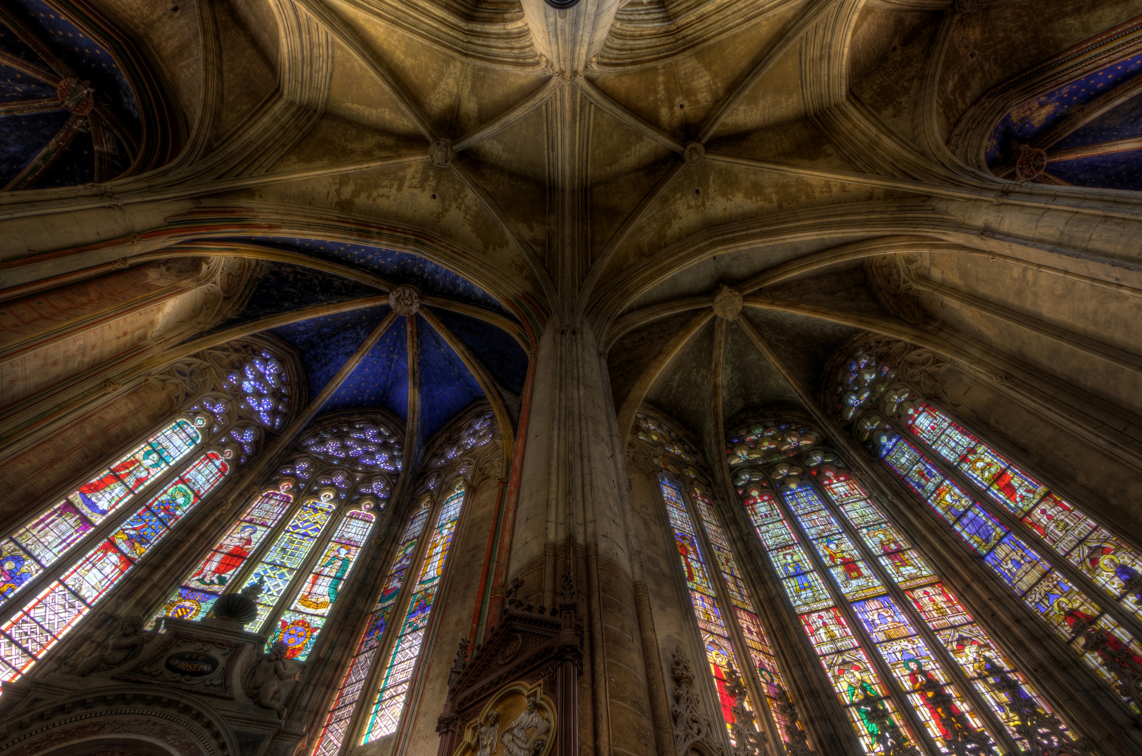 Ambulatory ceiling - Cathedral Saint-Etienne in Toulouse