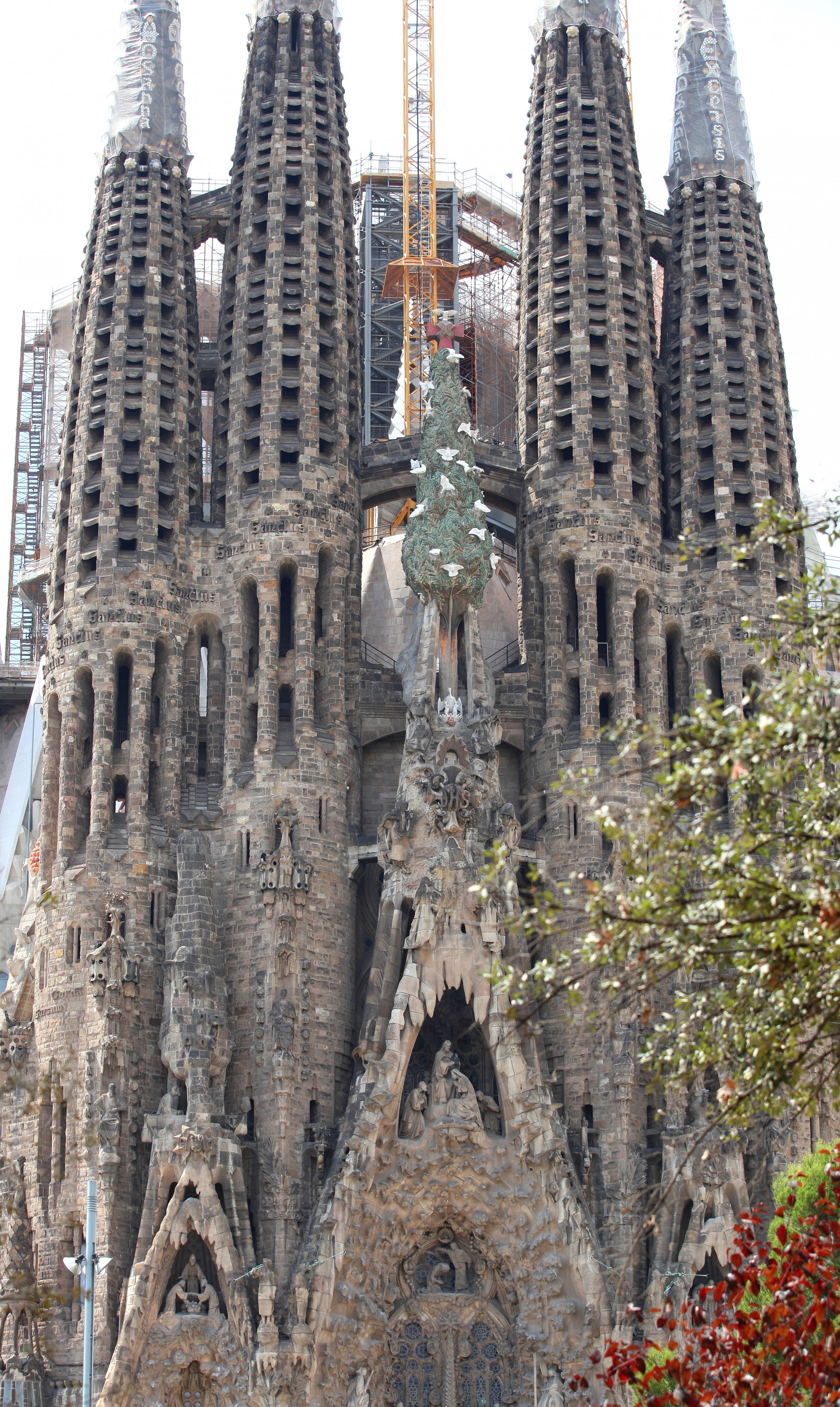 Sagrada Familia church in Barcelona, Spain, Europe, August 2013, picture 54