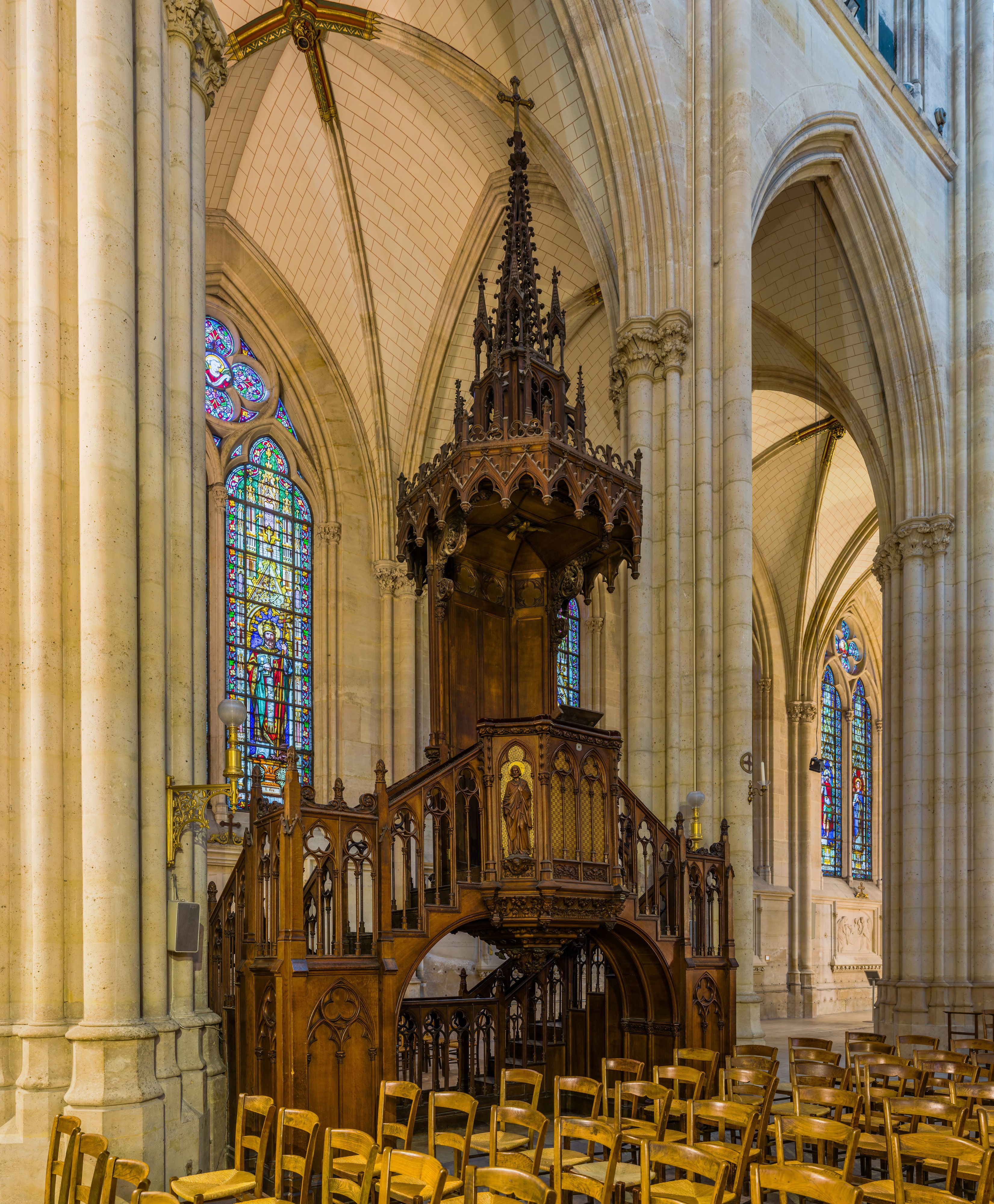 Basilica of Saint Clotilde Pulpit, Paris, France - Diliff
