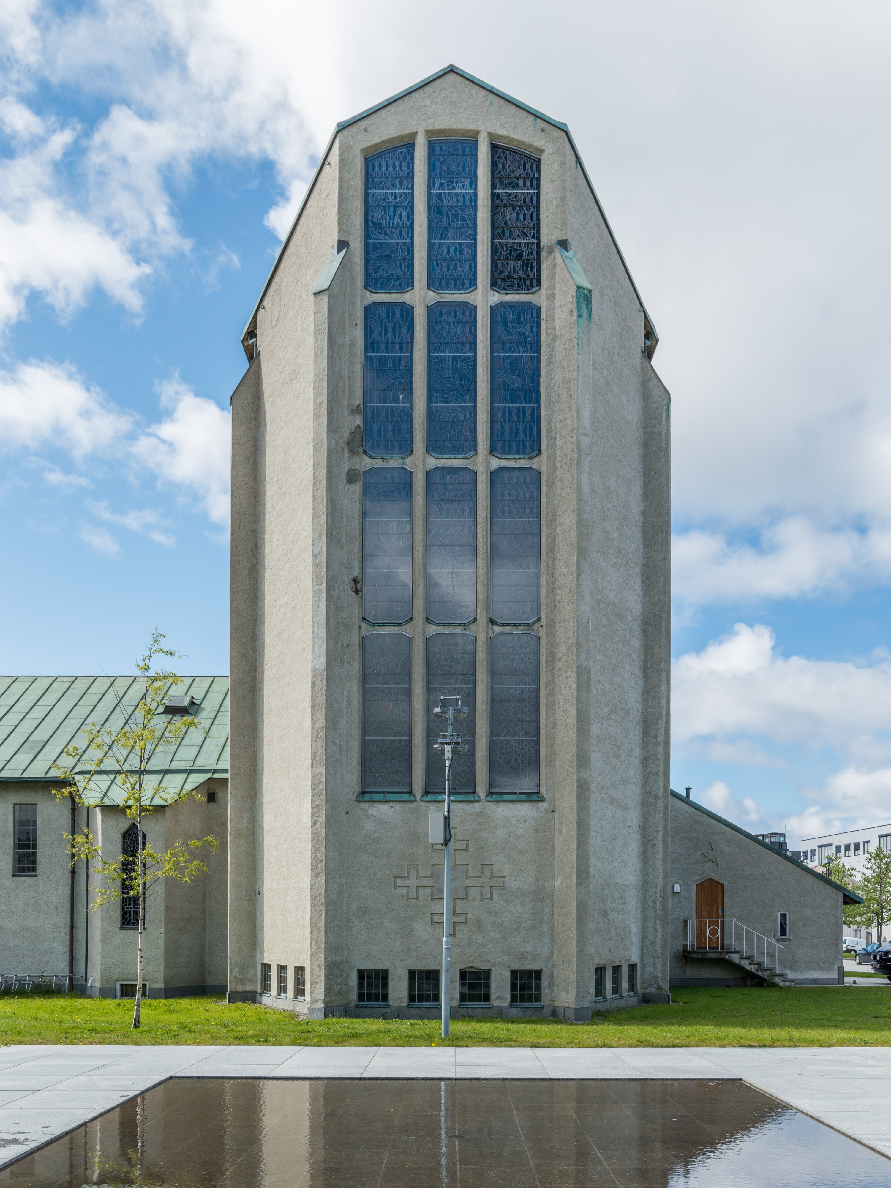 Bodø Cathedral, Northeast view 20150608 1