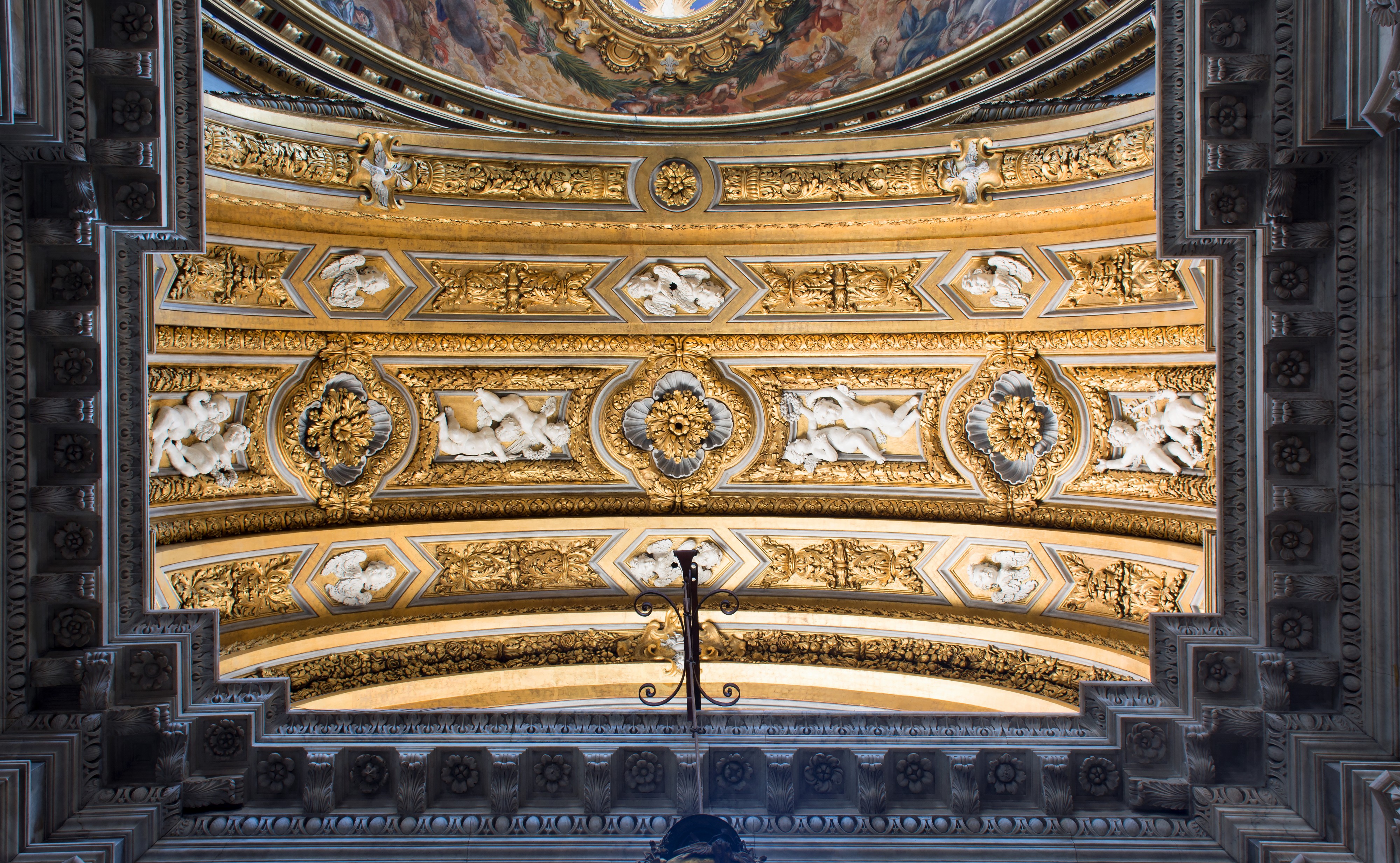 Ceiling decoration of the chapel Sant'Agnese in Agone (Roma)