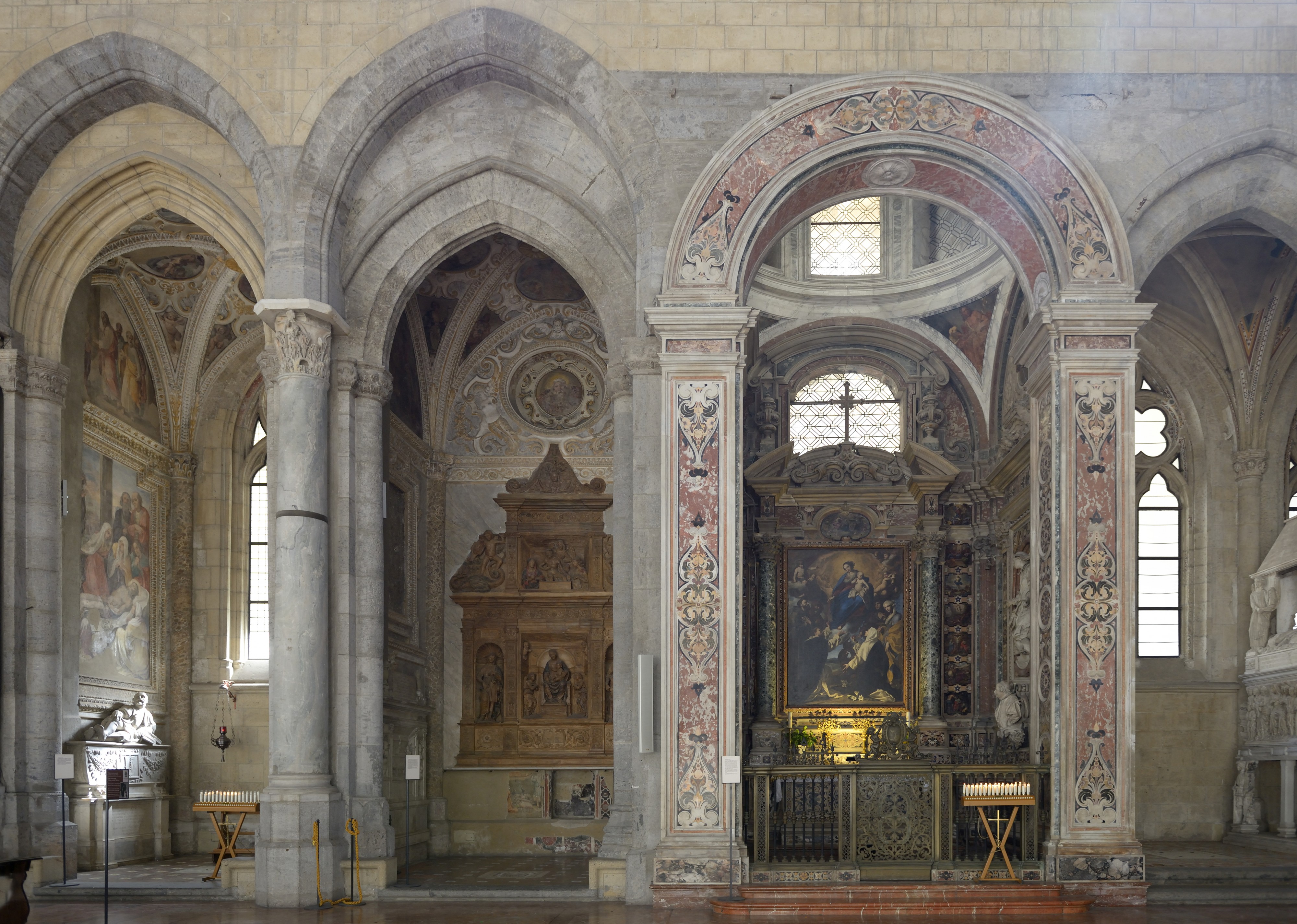 Church San Lorenzo Maggiore Cacace and Saint Roch chapels Niccolò De Simone