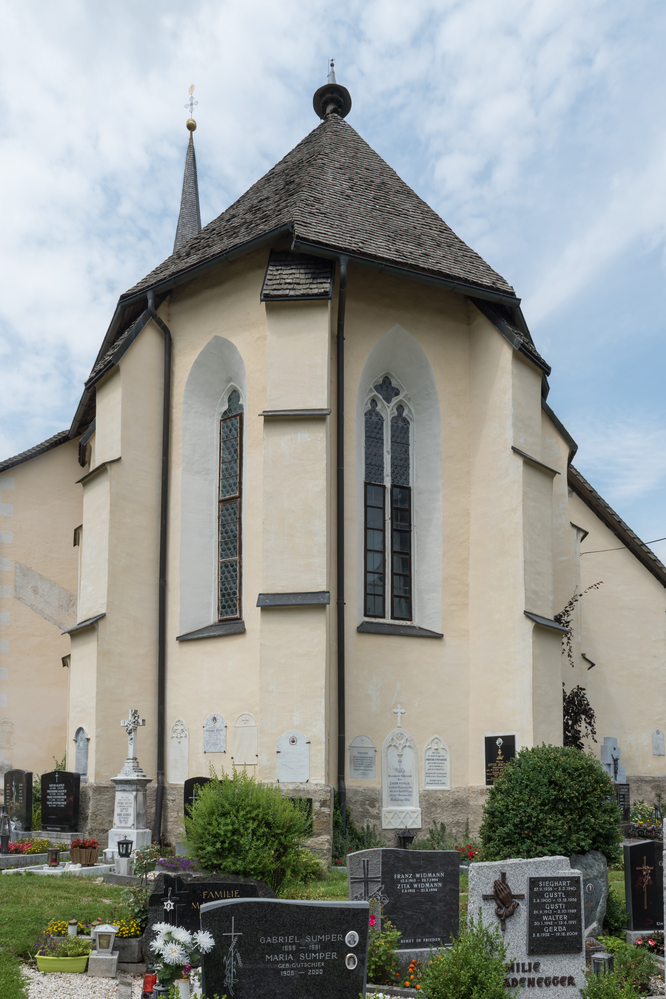 Deutsch-Griffen Pfarrkirche hl Jakobus der Aeltere gotischer Chorschluss 24072015 6162