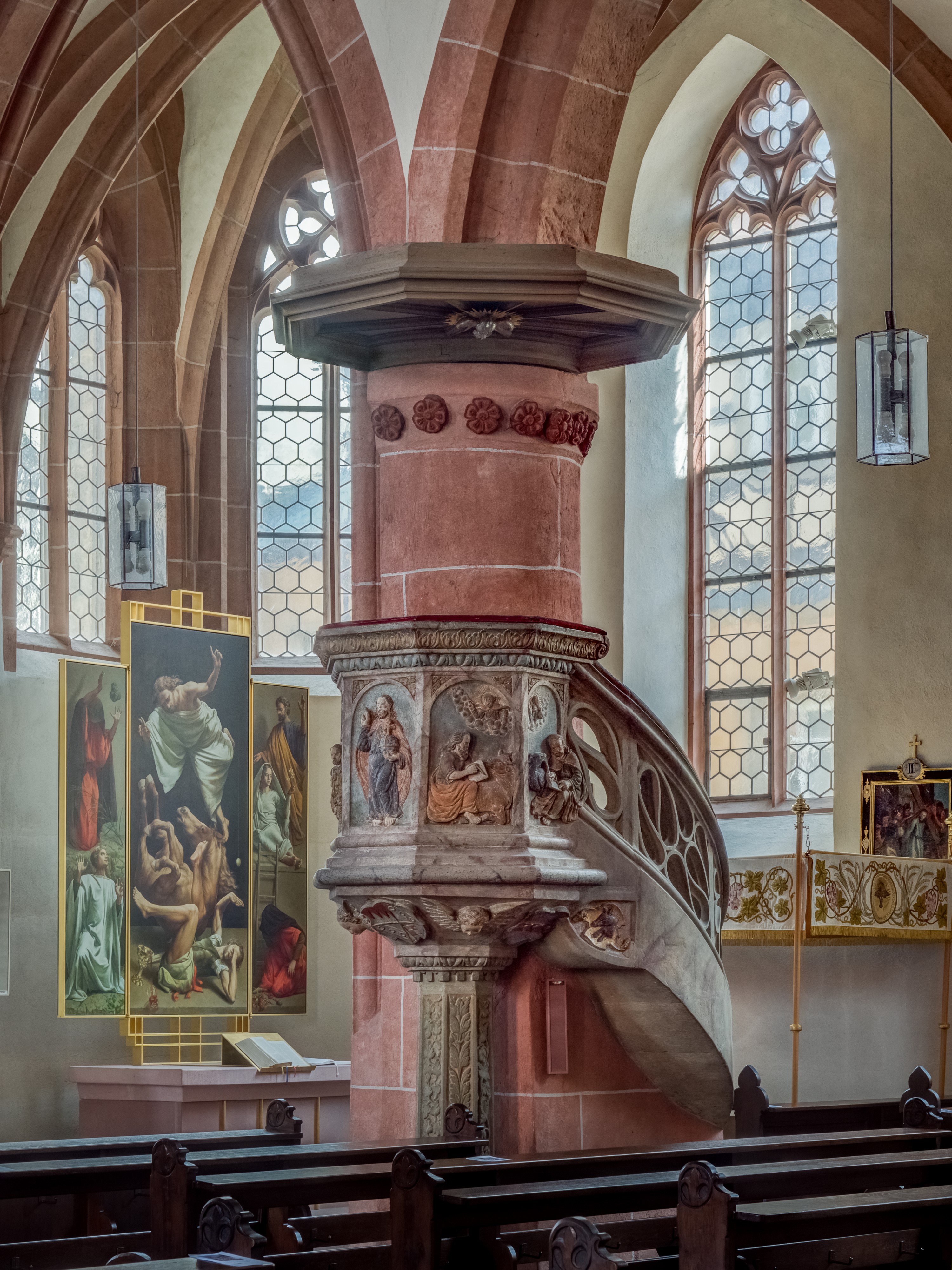 Ebern church pulpit 17RM1423 -HDR