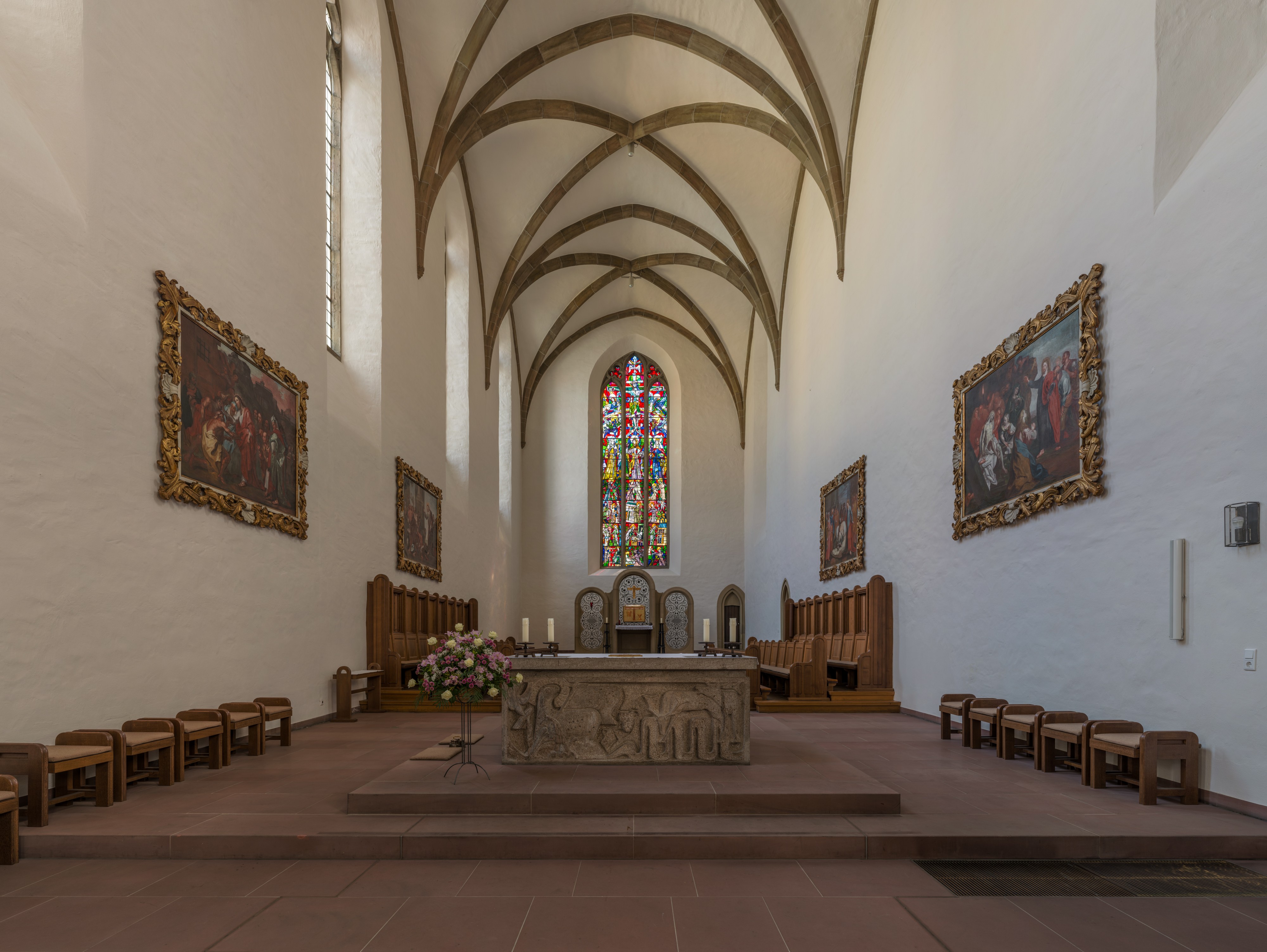 Franziskanerkirche, Würzburg, Choir 20150814 4