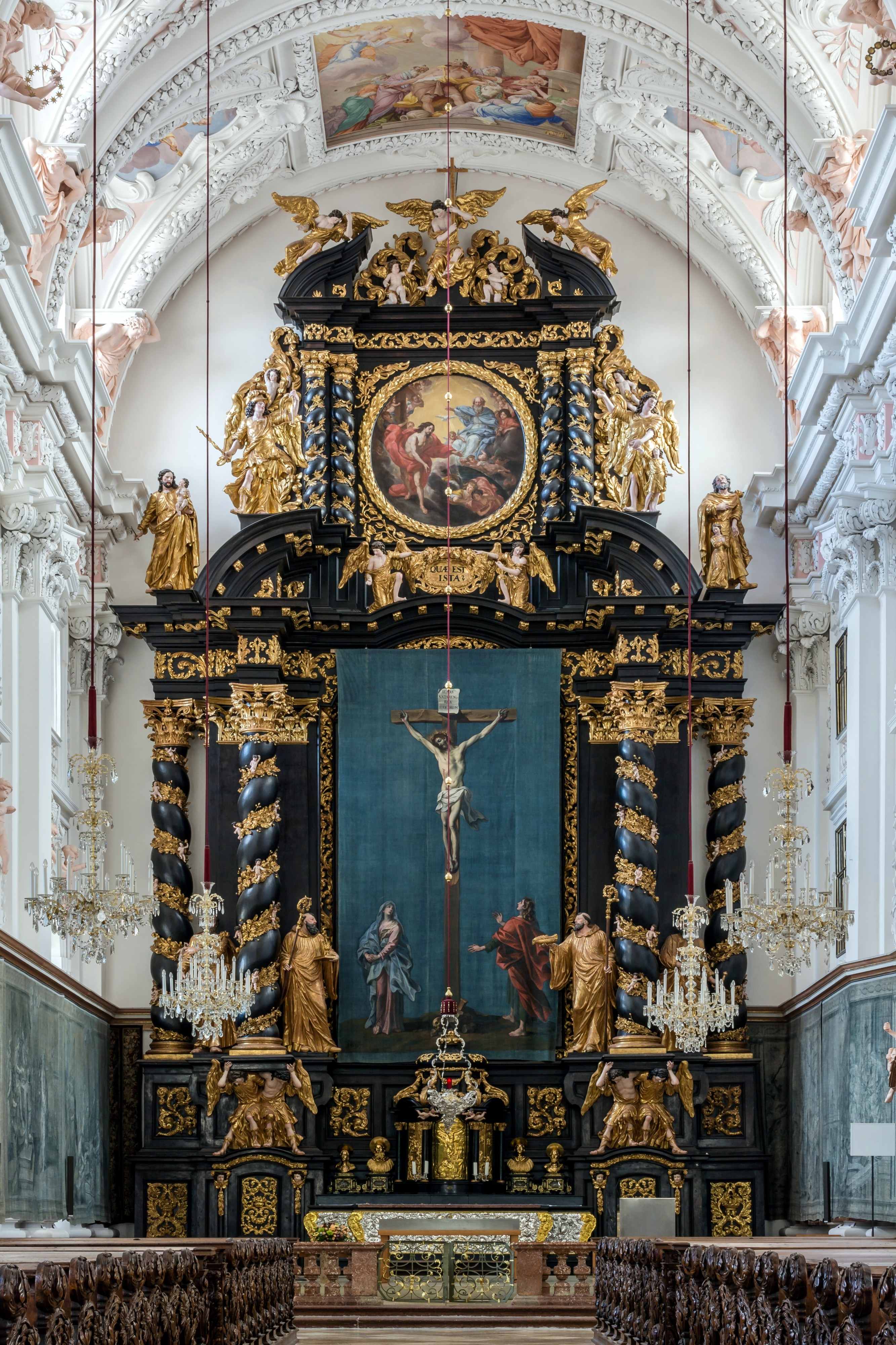 Garsten Pfarrkirche Hauptaltar Fastenzeit