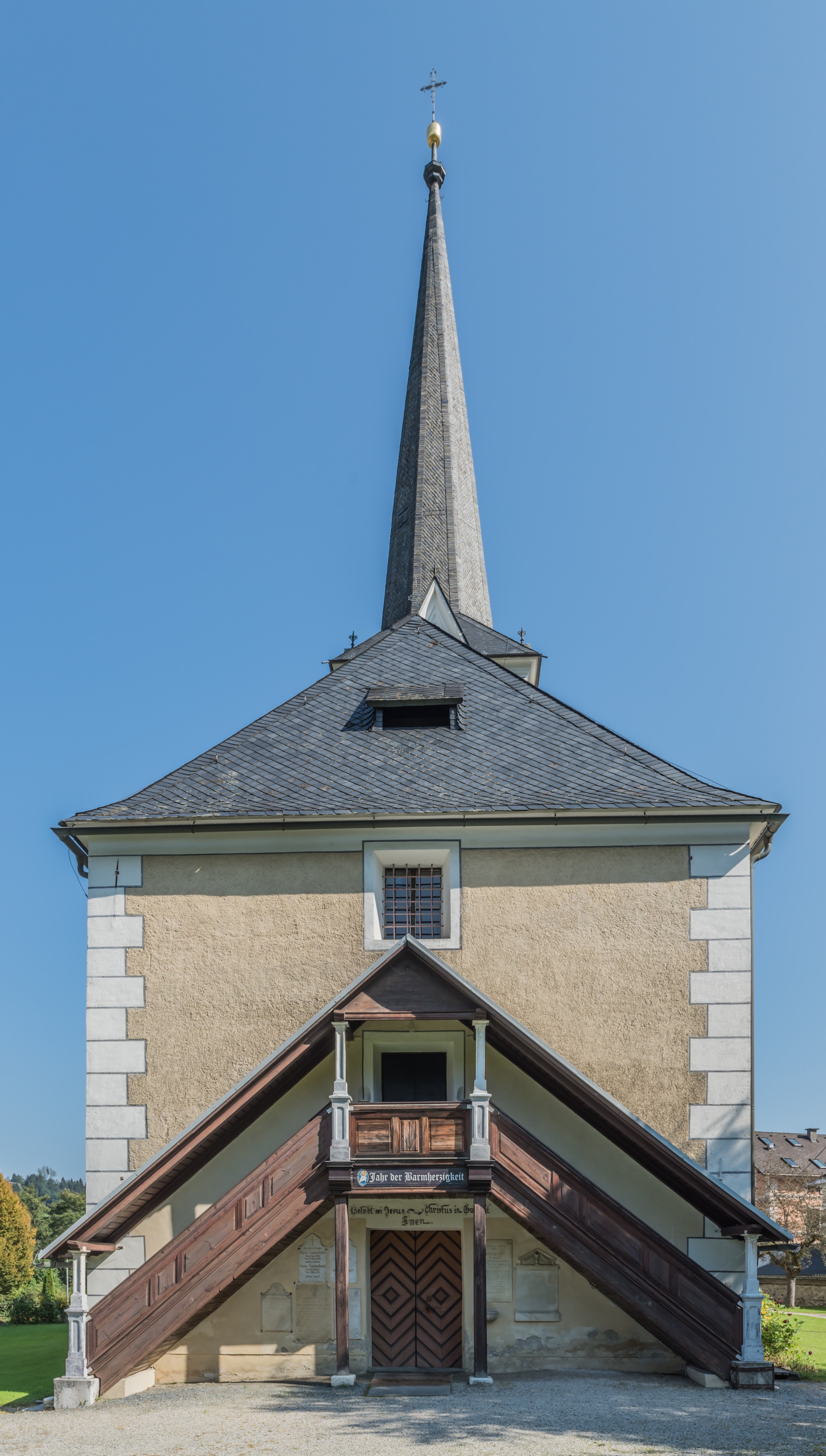 Himmelberg Pfarrkirche hl Martin West-Ansicht 09092016 4130