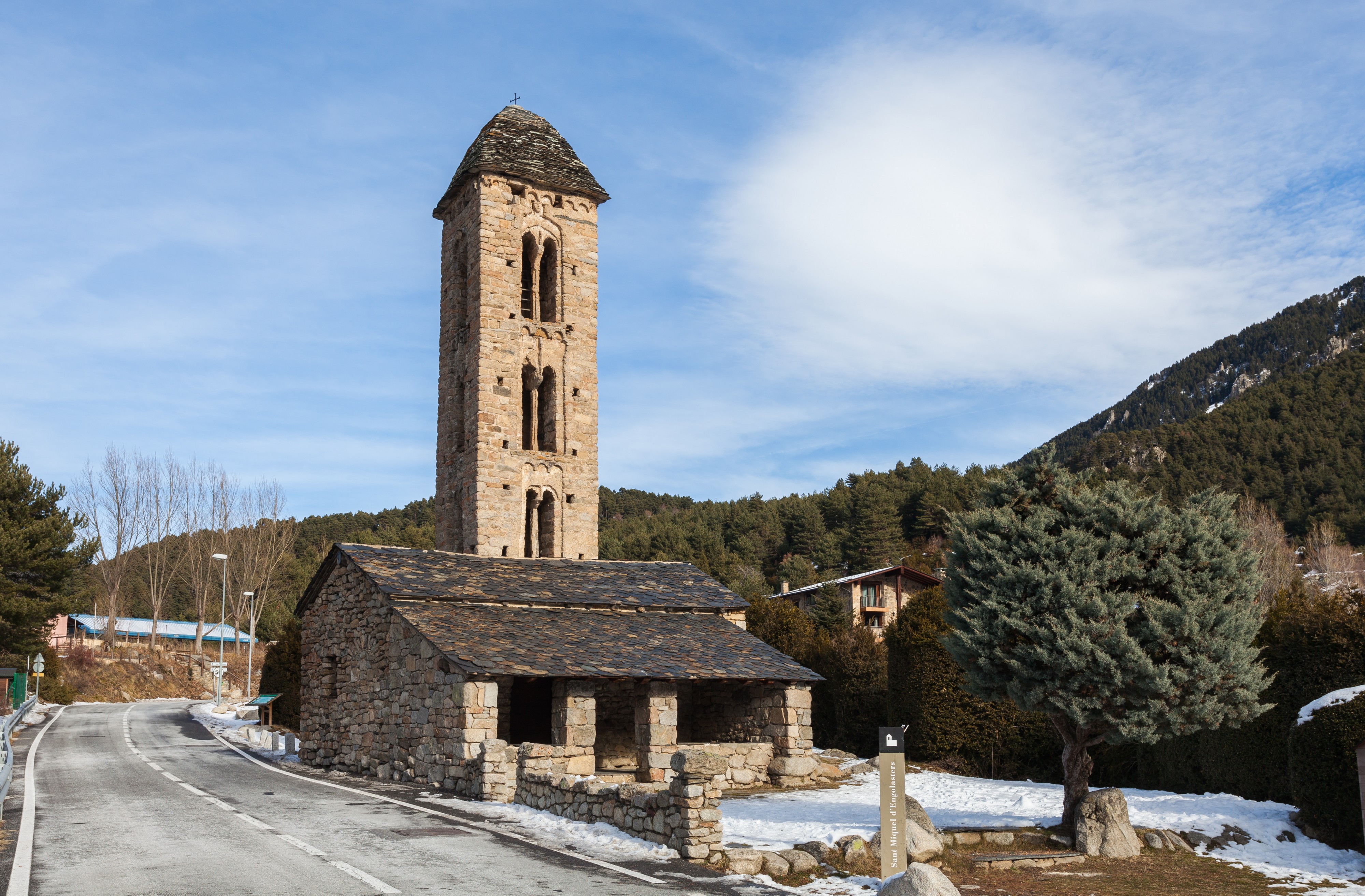 Iglesia de San Miguel de Engolasters, Engolasters, Andorra, 2013-12-30, DD 01