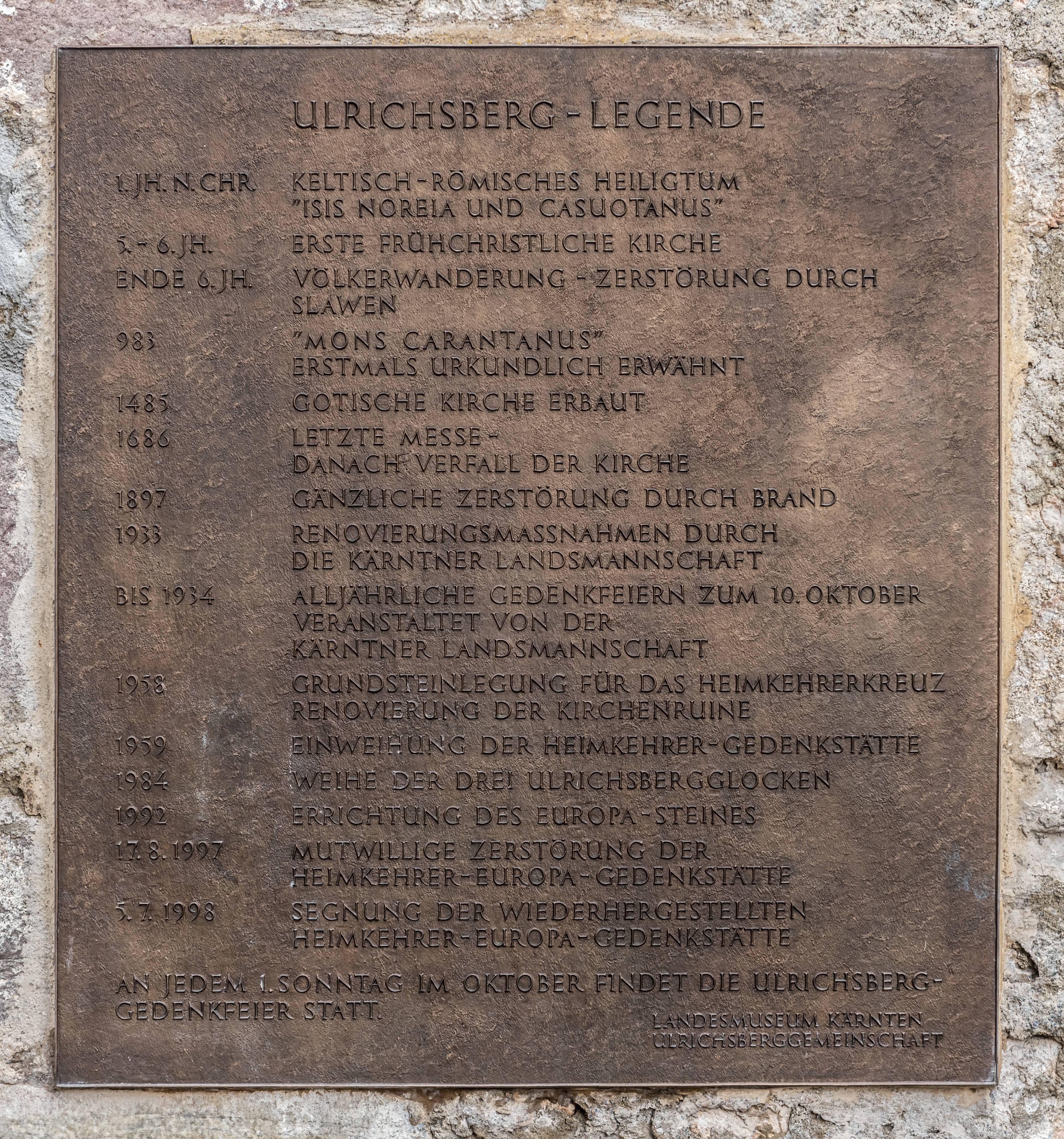 Klagenfurt Woelfnitz Sankt Peter am Karlsberg Ulrichsberg Kirchenruine Legende 02032017 6402