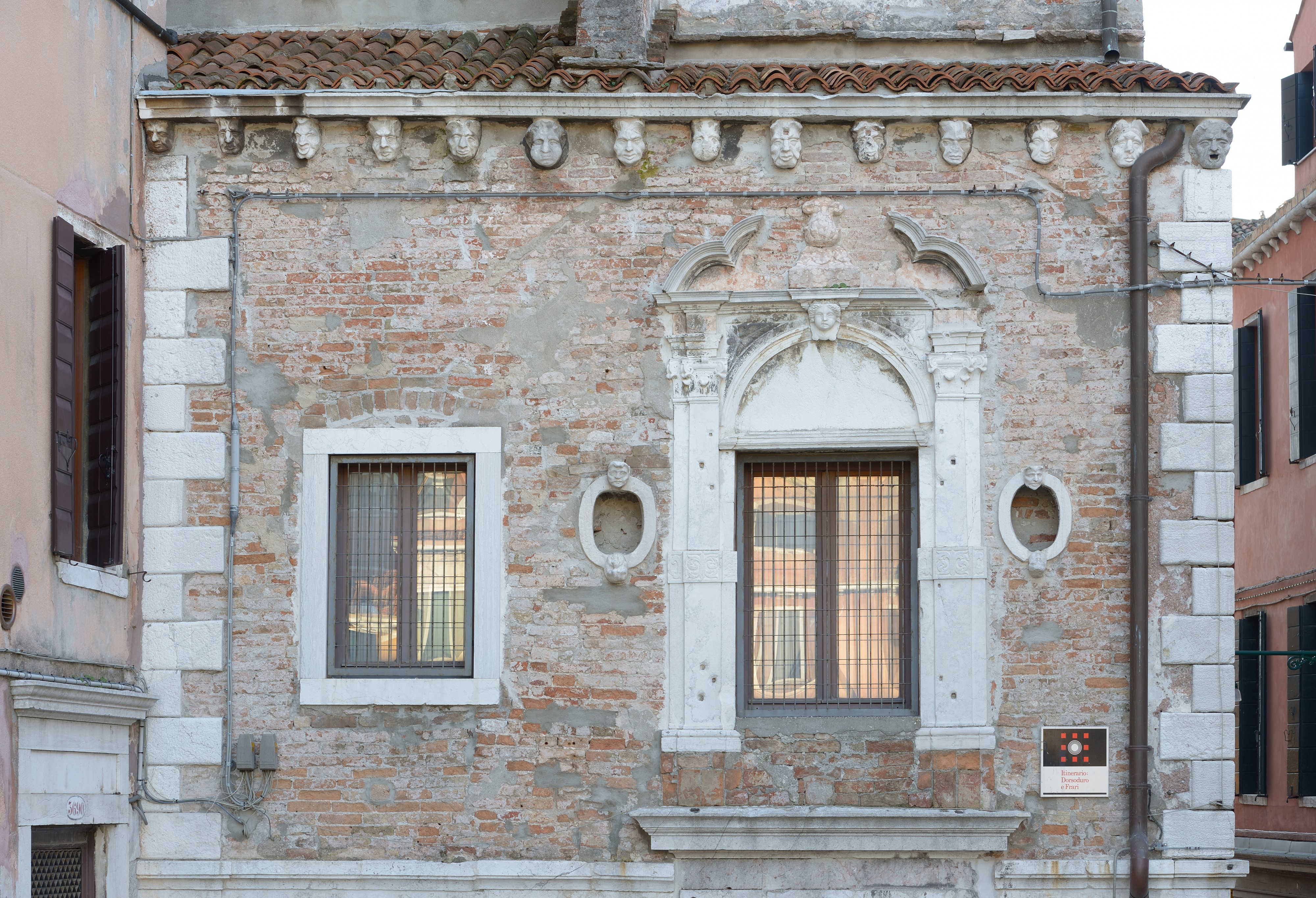 North facade Chiesa di Santa Margherita Venice detail
