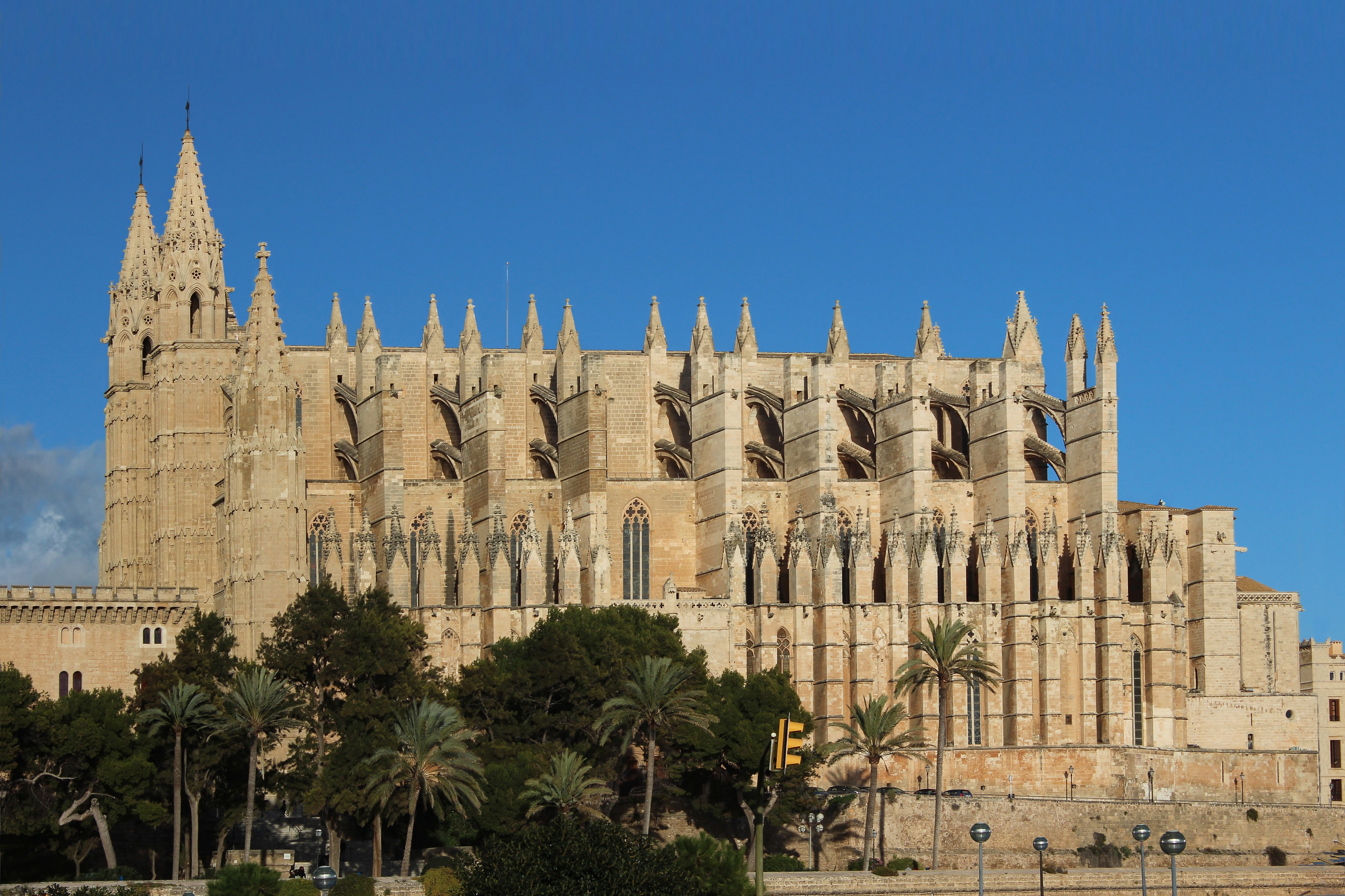 Palma de Mallorca cathedral view from west