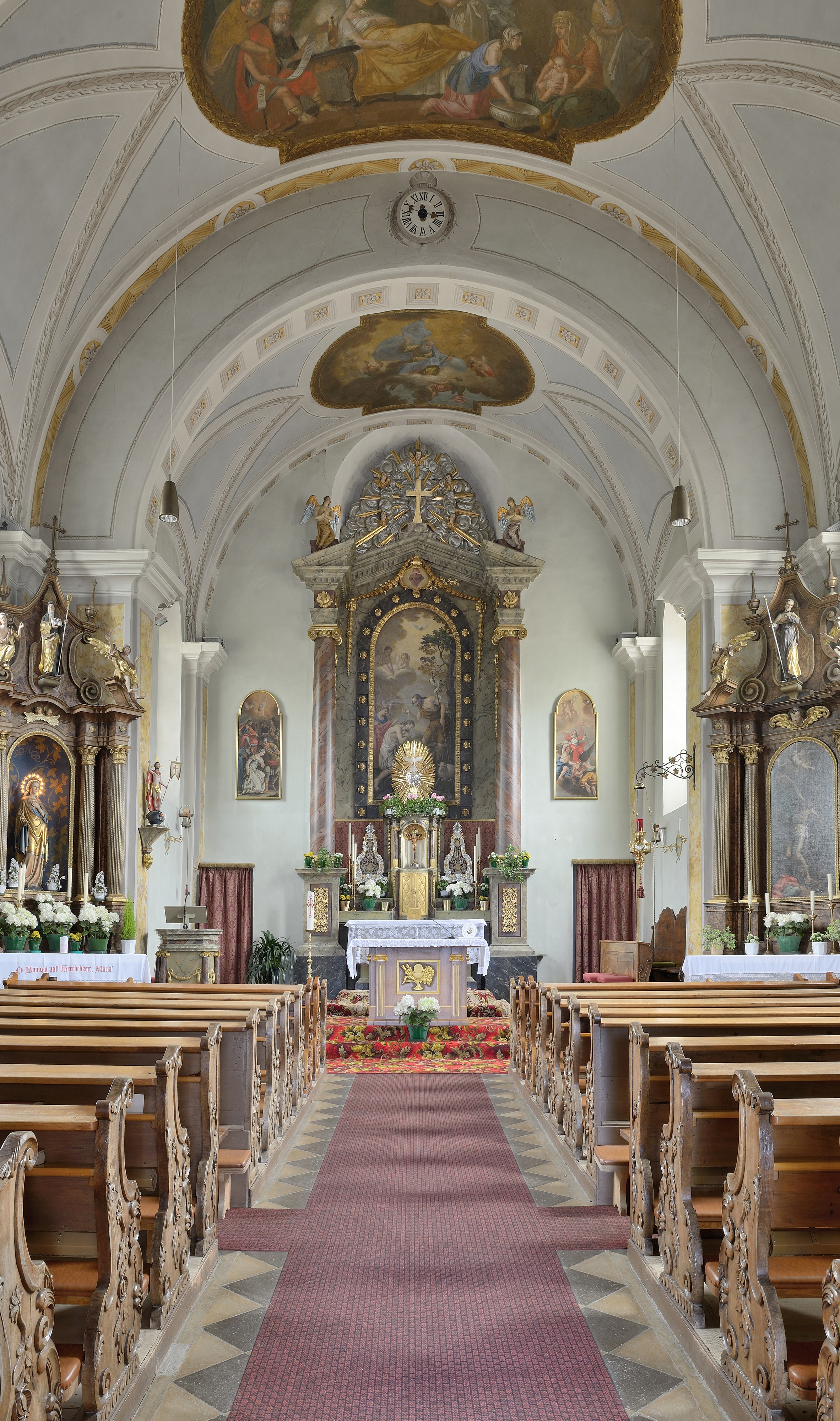 Pfarrkirche Johannes der Täufer Völser Aicha Anton Psenner Innenraum