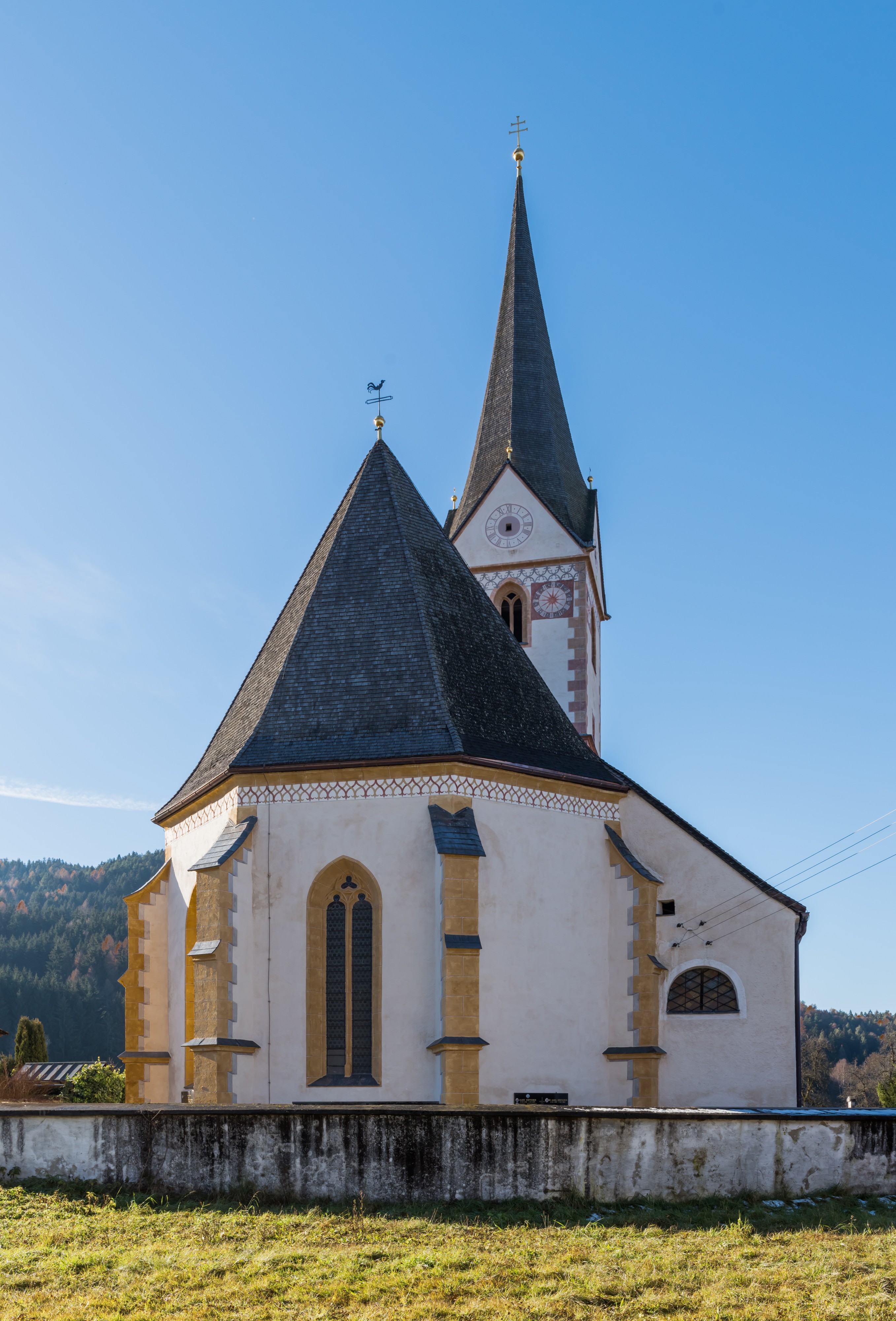 Sankt Georgen am Laengsee St Sebastian Pfarrkirche hl Sebastian Ost-Ansicht 02122015 9372