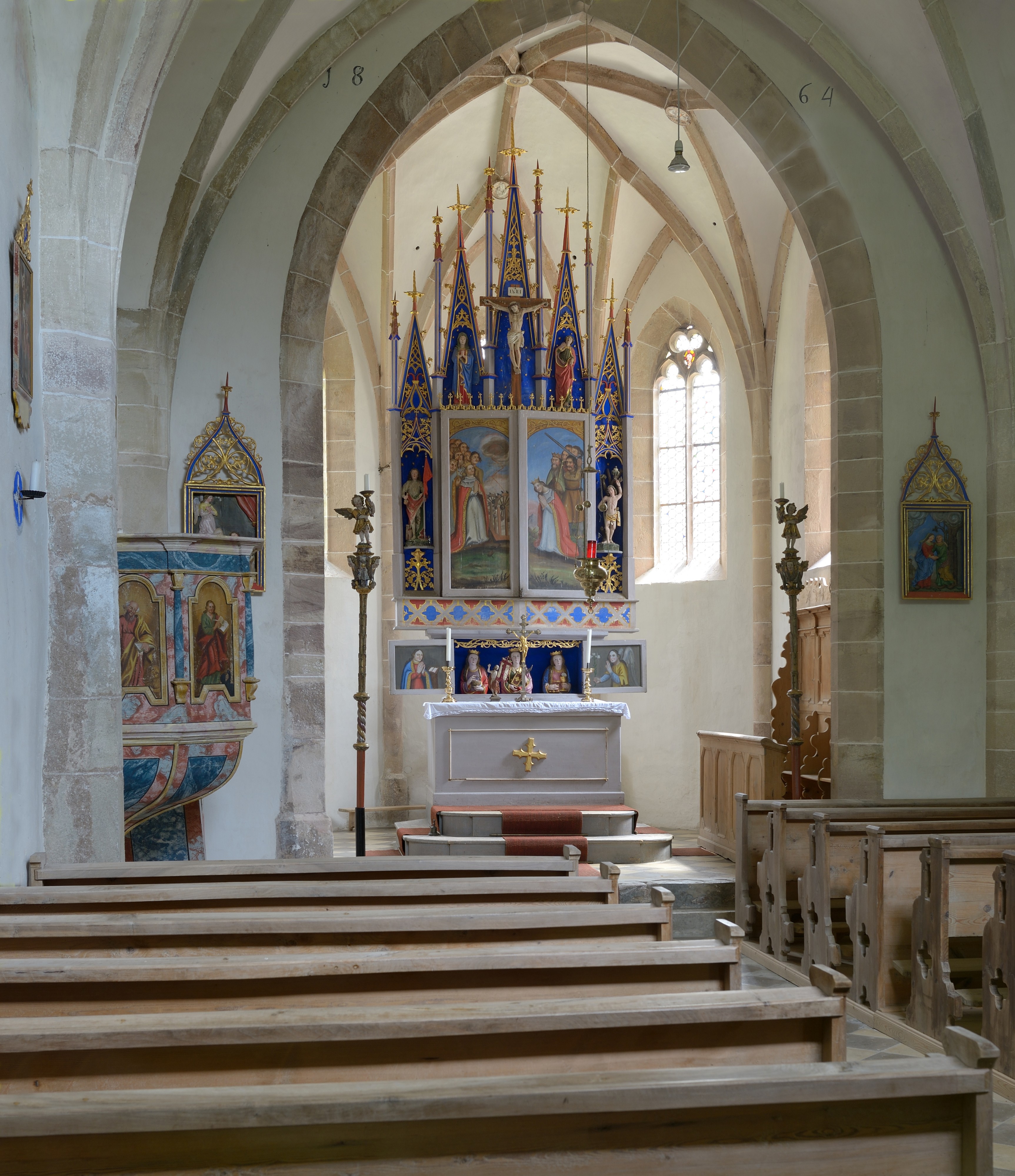 Sankt Katharina in Breien Völs am Schlern Innenraum