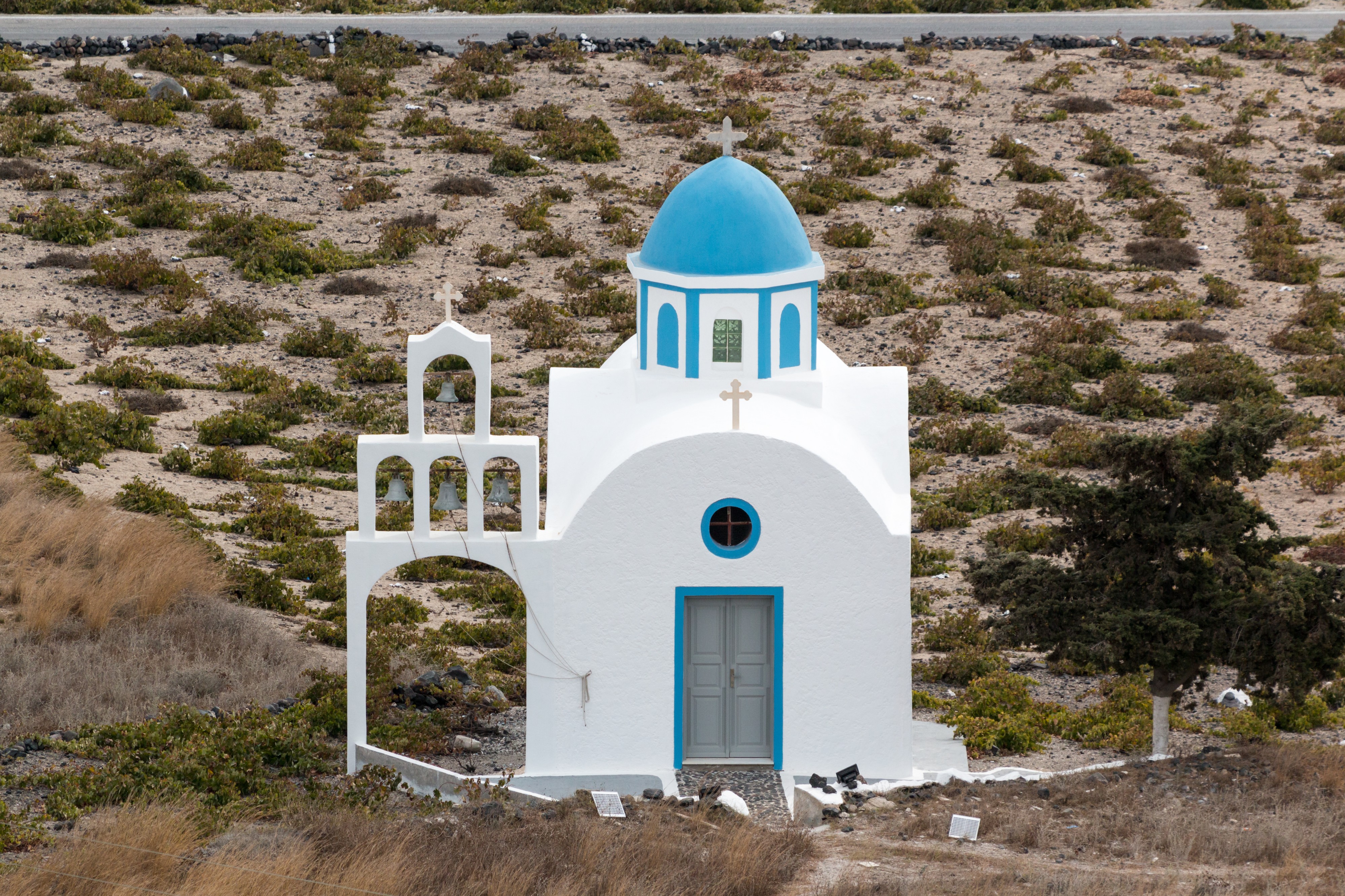 Santorin (GR), Akrotiri, Kapelle -- 2017 -- 2970