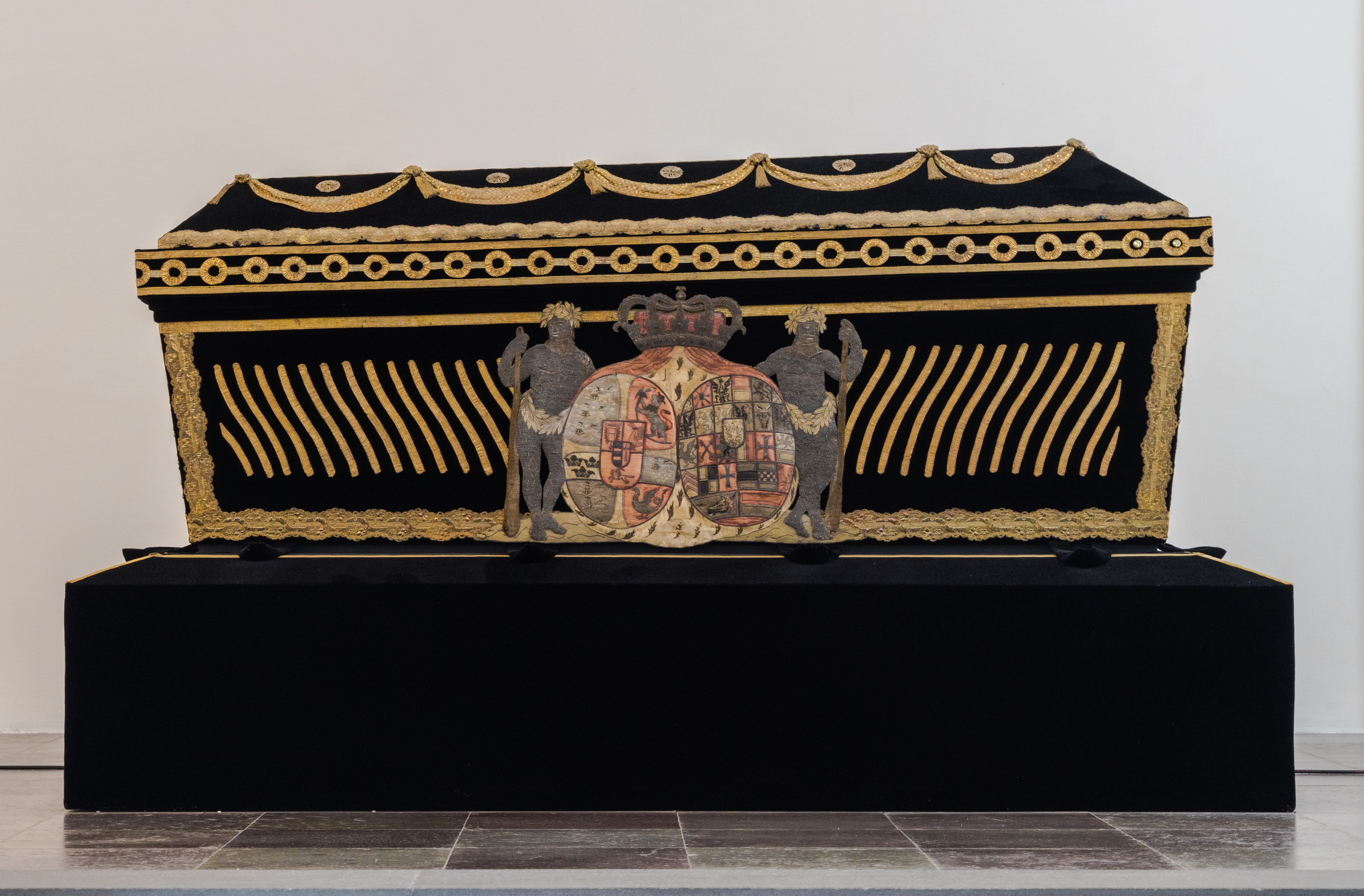 Sarcophagus Sophia Magdelene of Brandenburg-Kulmbach queen consort of king Christian 6 Roskilde cathedral Denmark