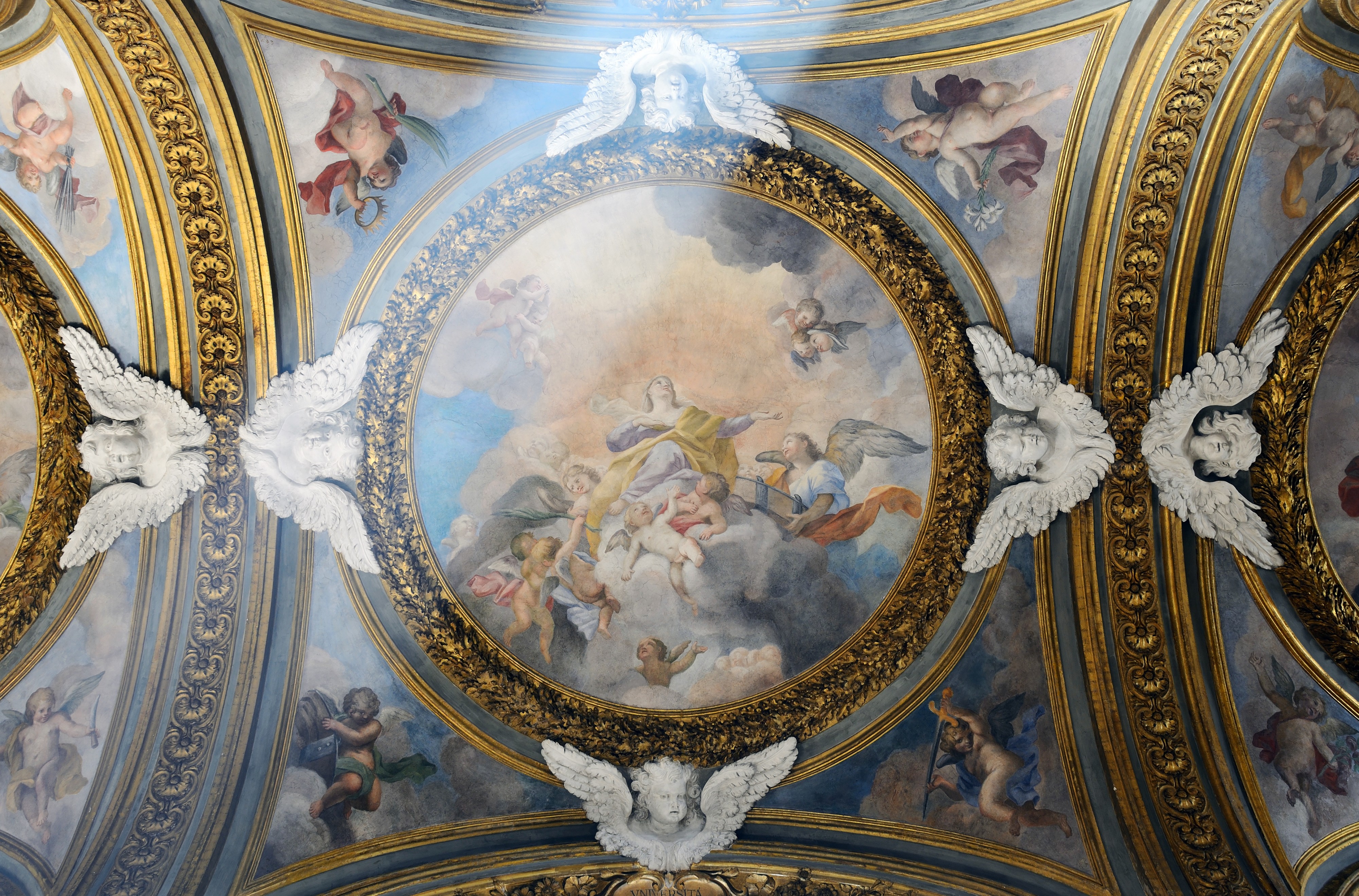 Second right chapel ceiling in Santa Maria dell'Orto (Rome)