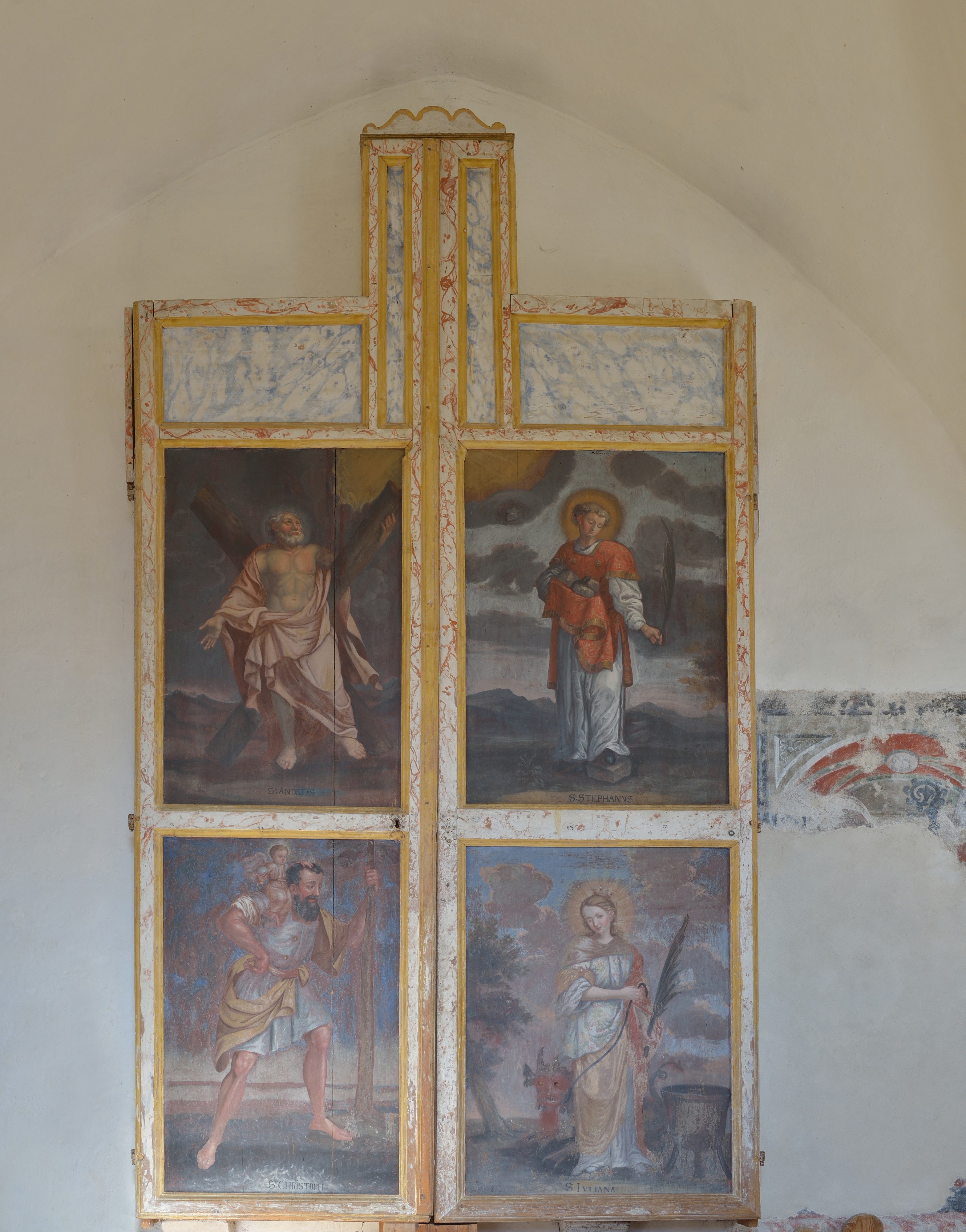 St. Andreas in Antlas Ritten vier Heilige