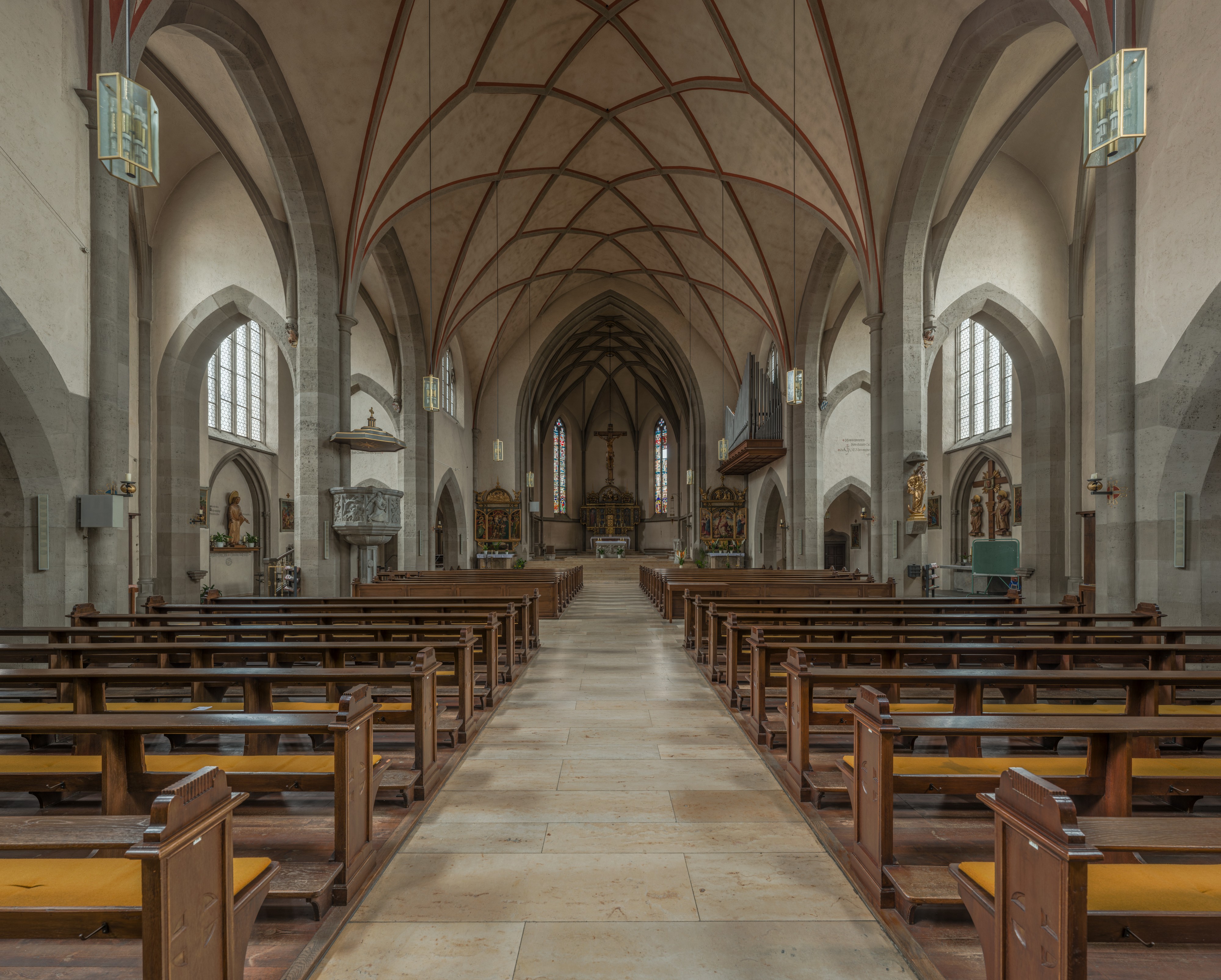 St. Josef, Würzburg, Nave 20150817 3