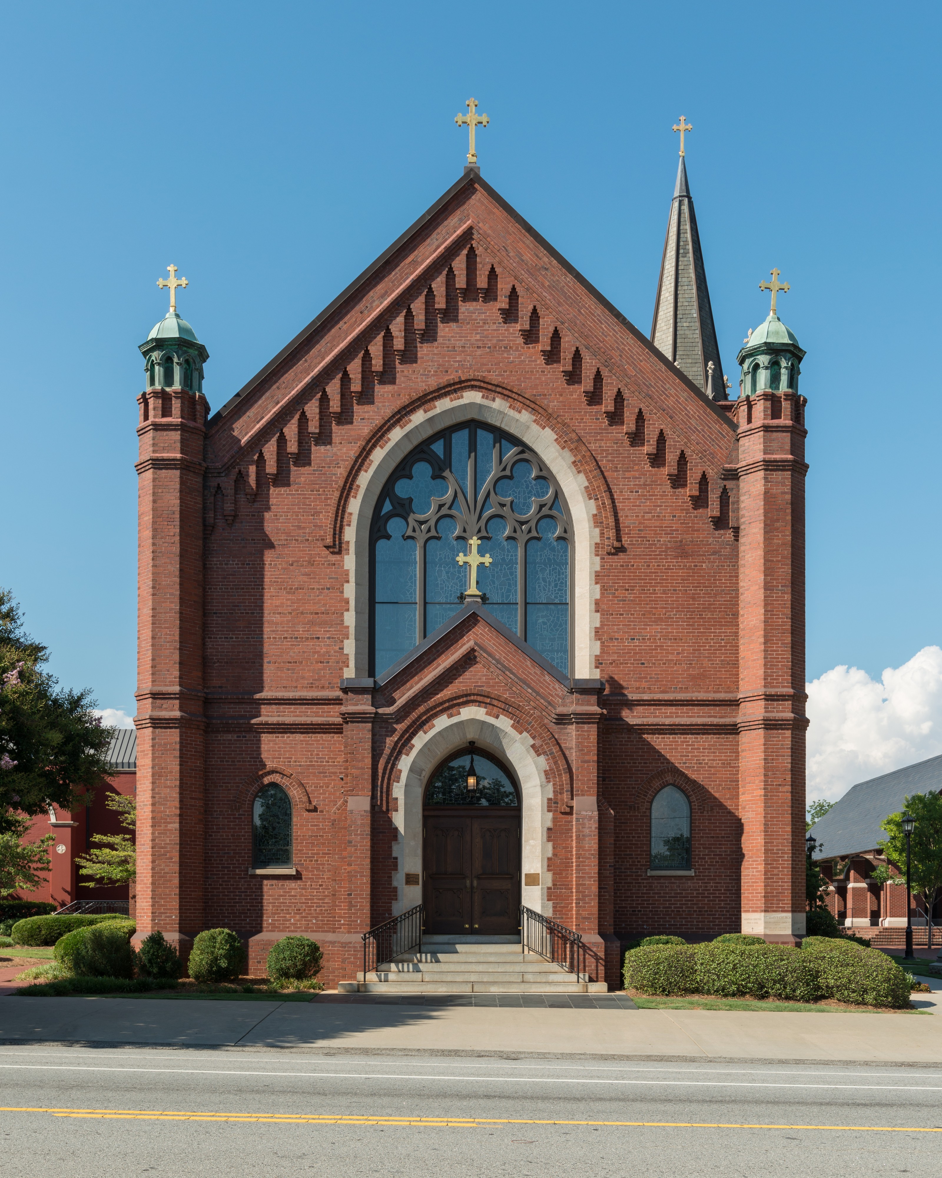 St. Mary's Church, Greenville SC, Southwest view 20160701 1