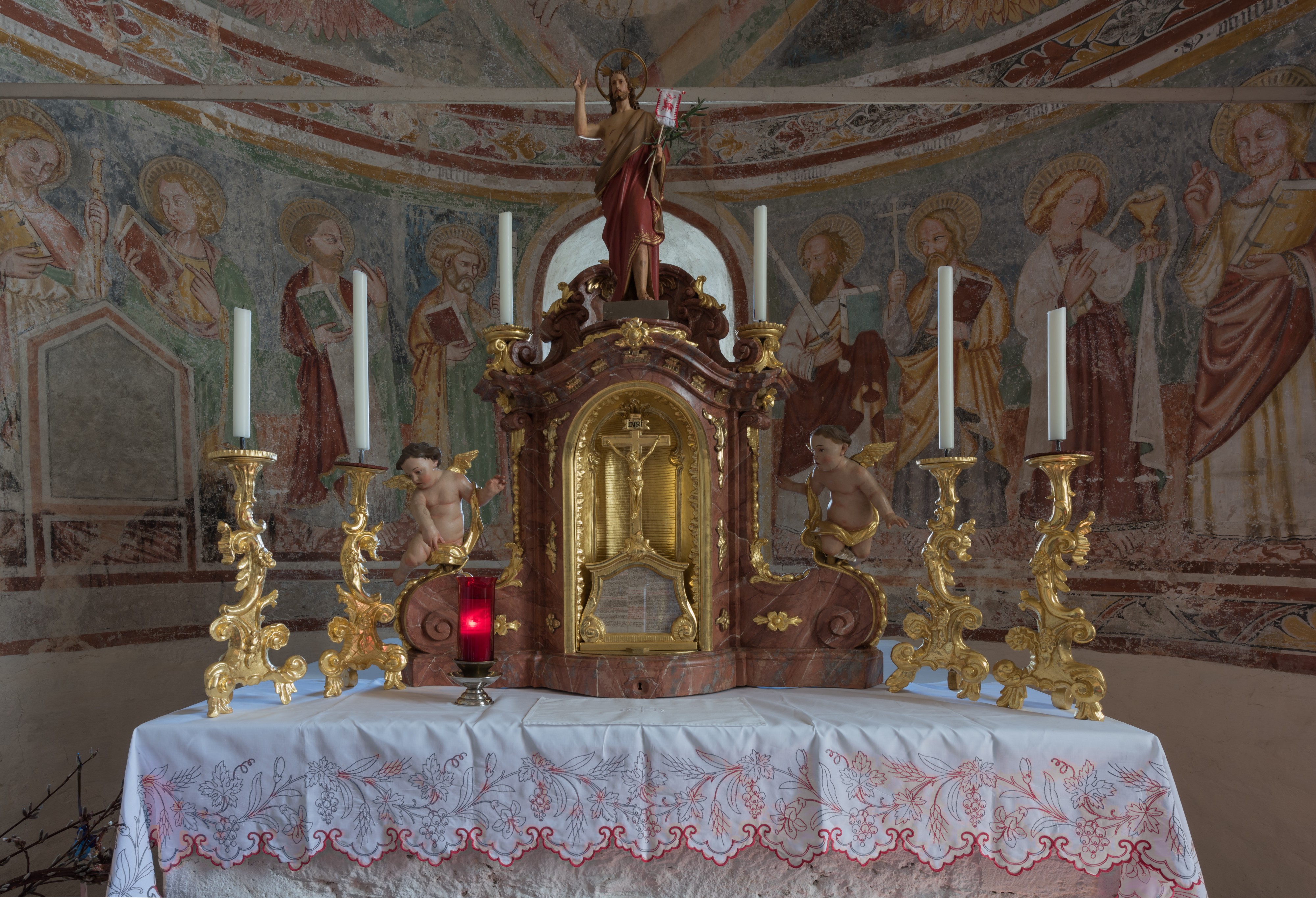 Weitensfeld Zweinitz Pfarrkirche hl Egydius und Laurentius Altar 10042015 1743