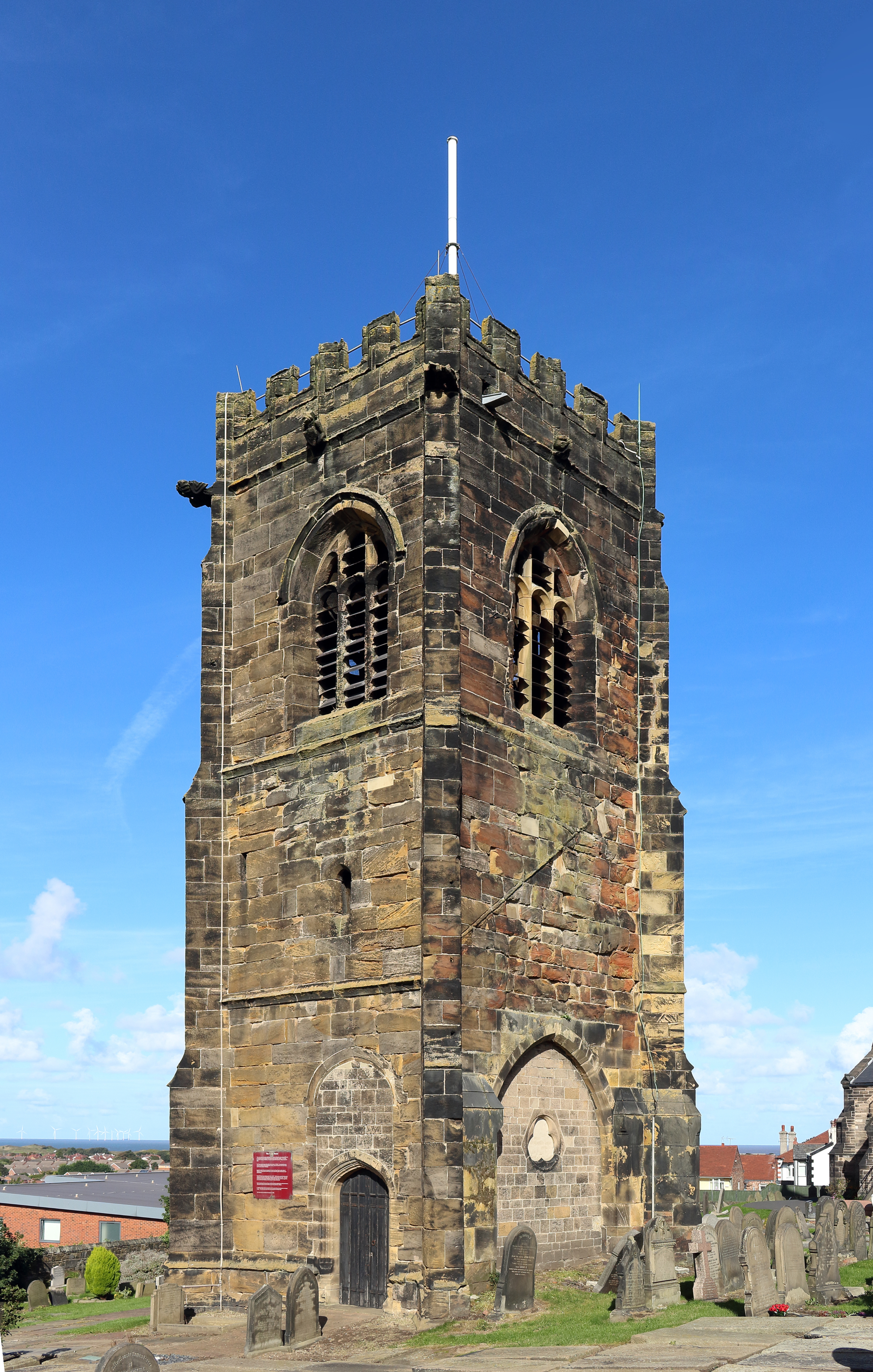 Tudor tower, St Hilary's church, Wallasey