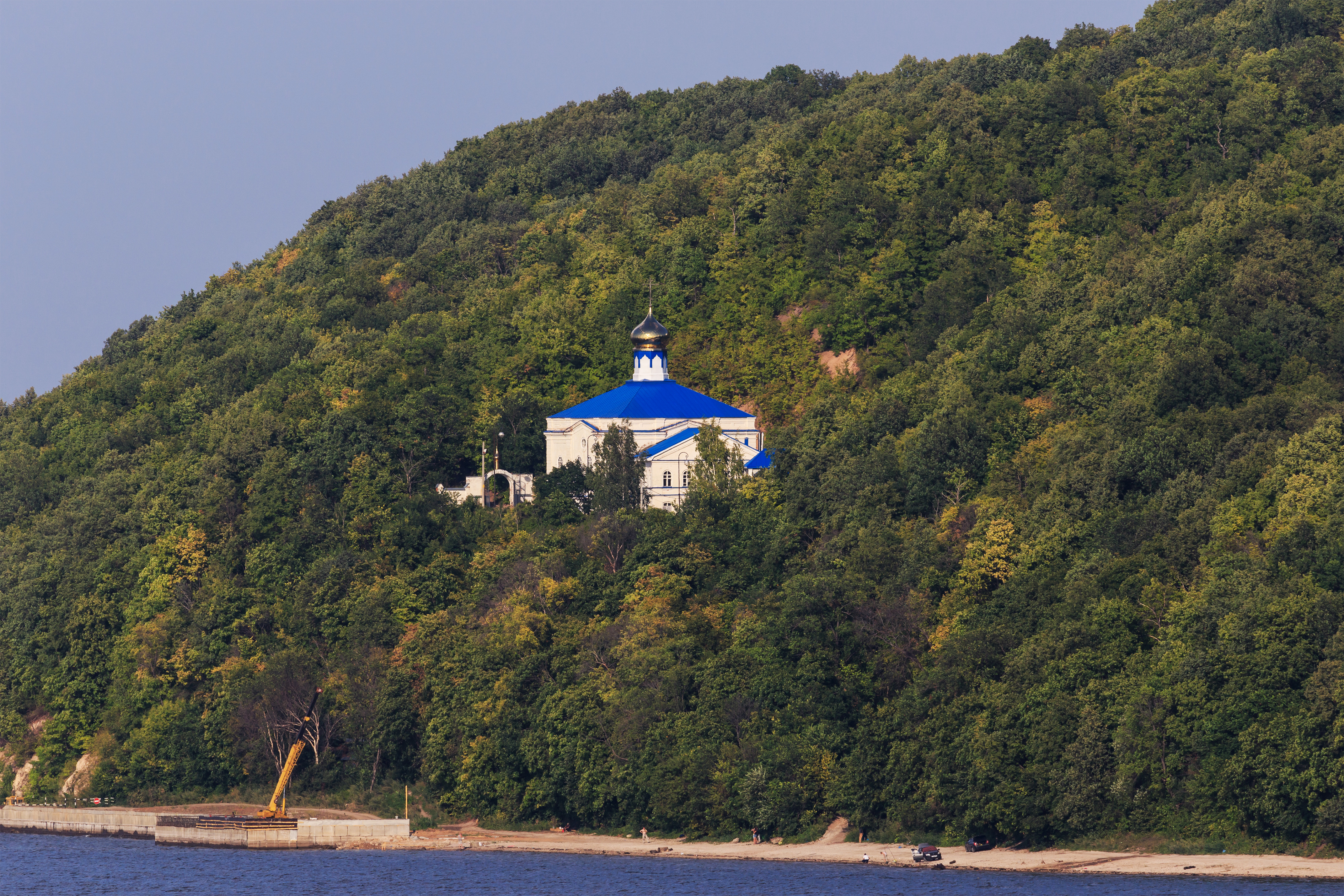 View of Makaryevsky Monastery from Sviyazhsk Island 08-2016