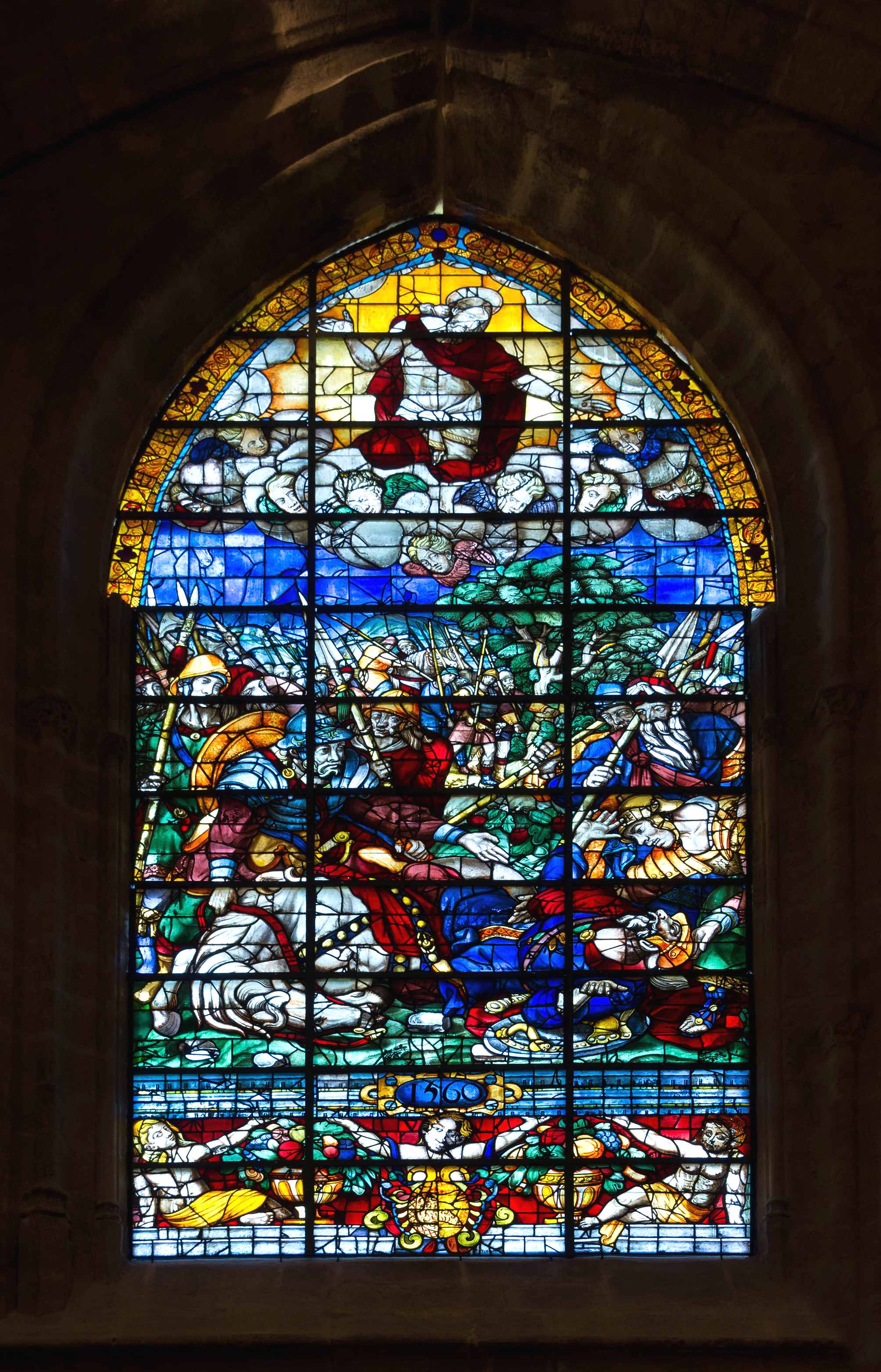Vitrail Conversion Saint Paul 1560 cathédrale Séville Espagne