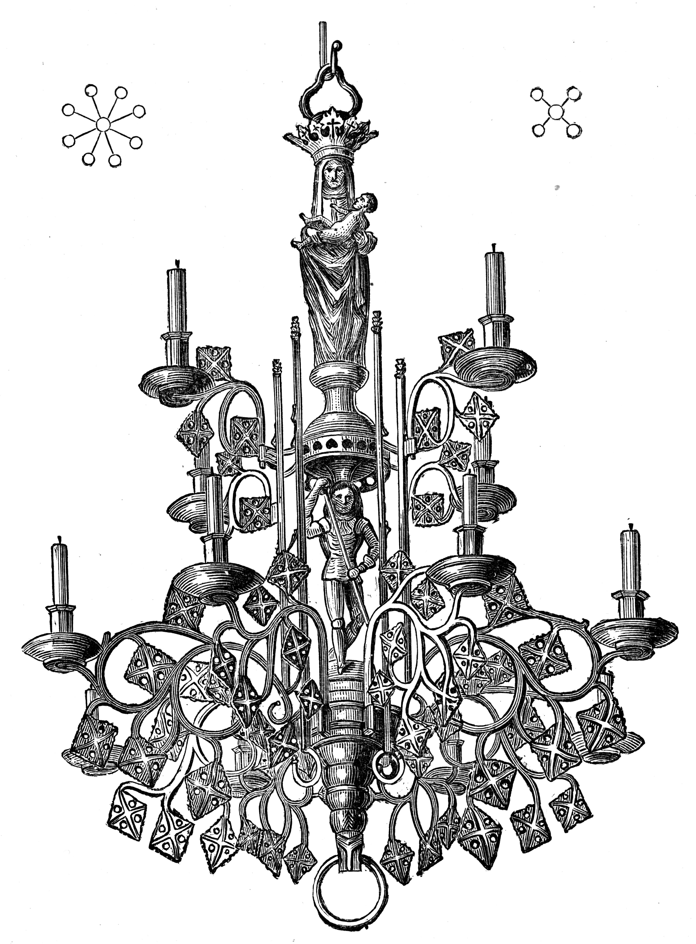 Candelabrum in Temple Church Bristol