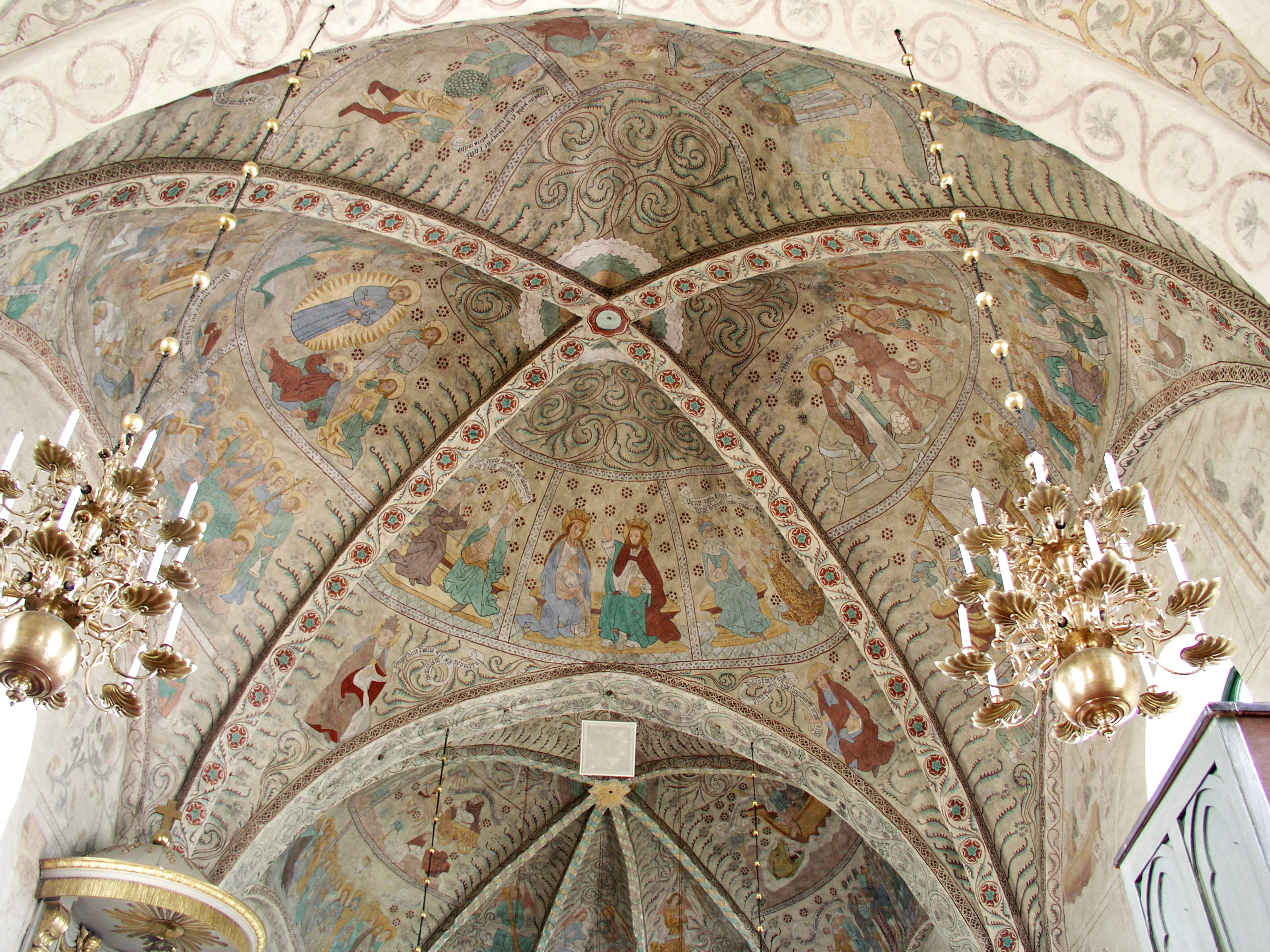 Danmark kyrka ceiling paintings01
