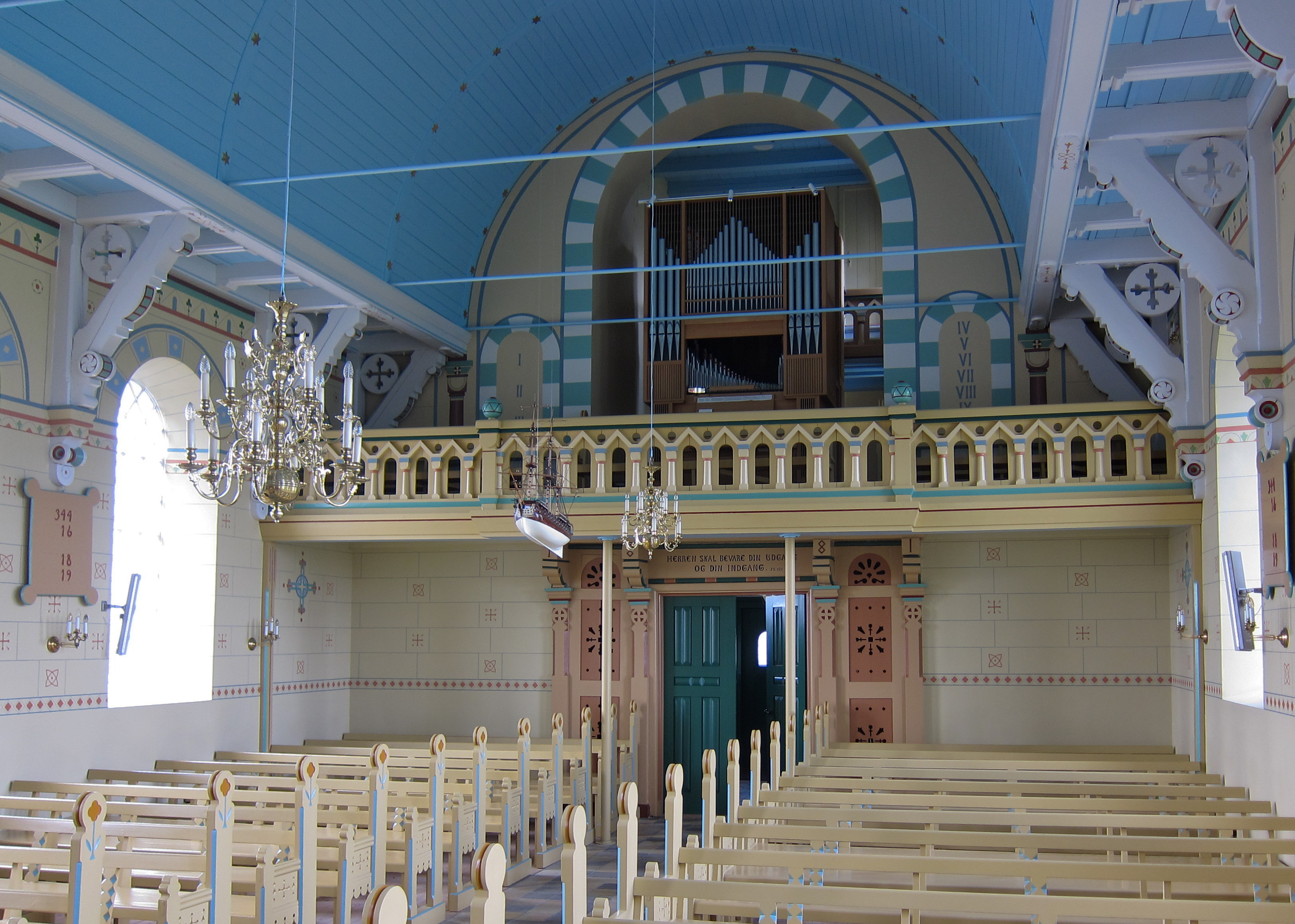 Faroes church interior