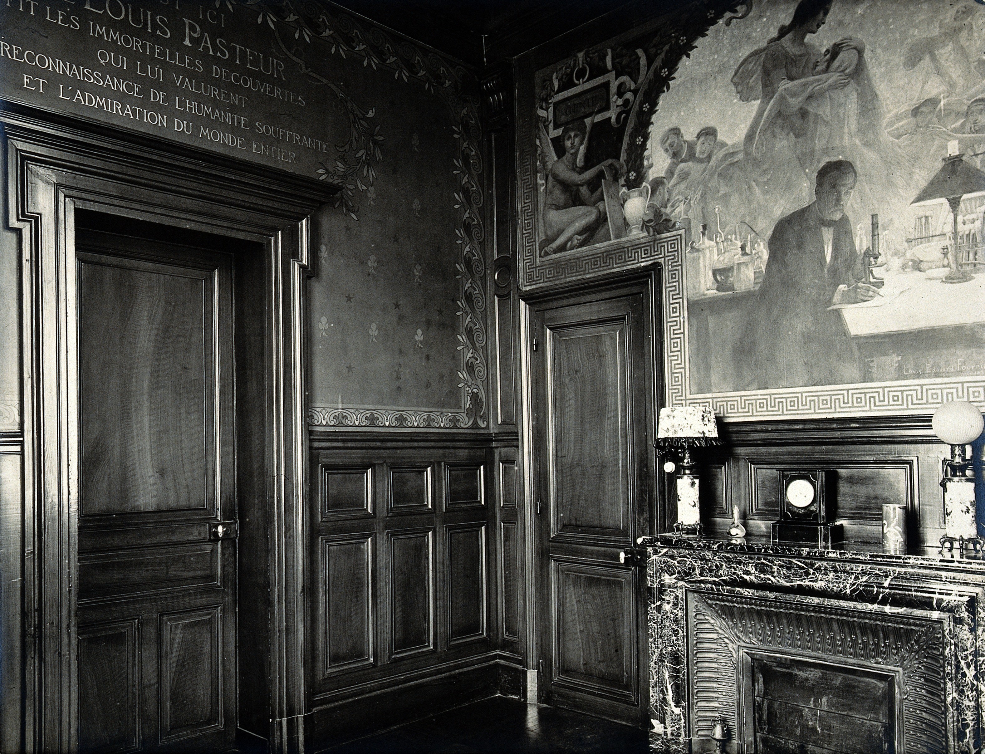 Louis Pasteur, room at Ecole Normale Supérieure. Photograph Wellcome V0028768