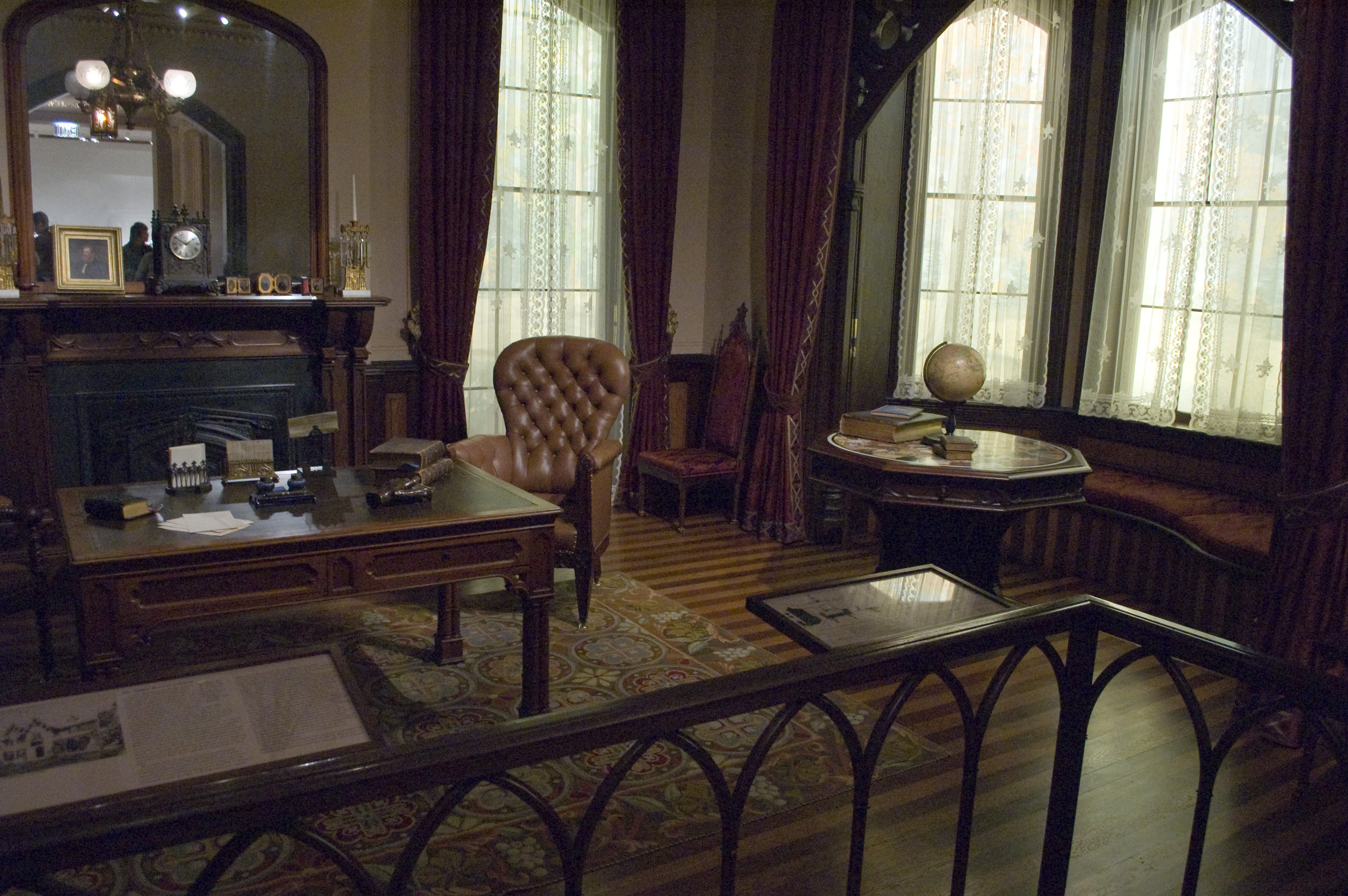 Photograph of a Gothic Revival Library in the Metropolitan