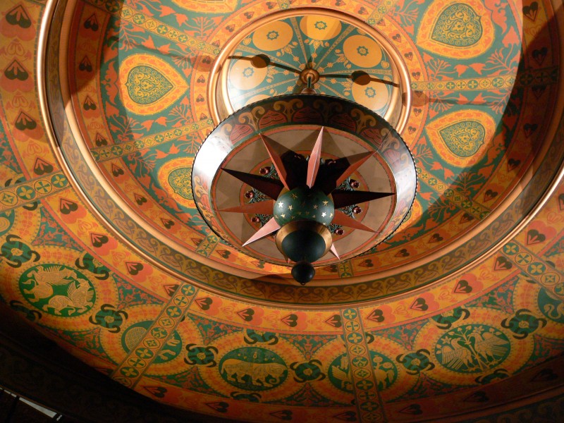 Al Hirschfeld Theatre ceiling NYC 2007