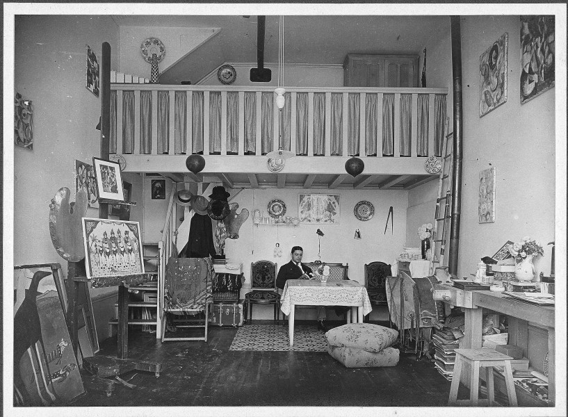Amadeo de Souza Cardoso no seu atelier