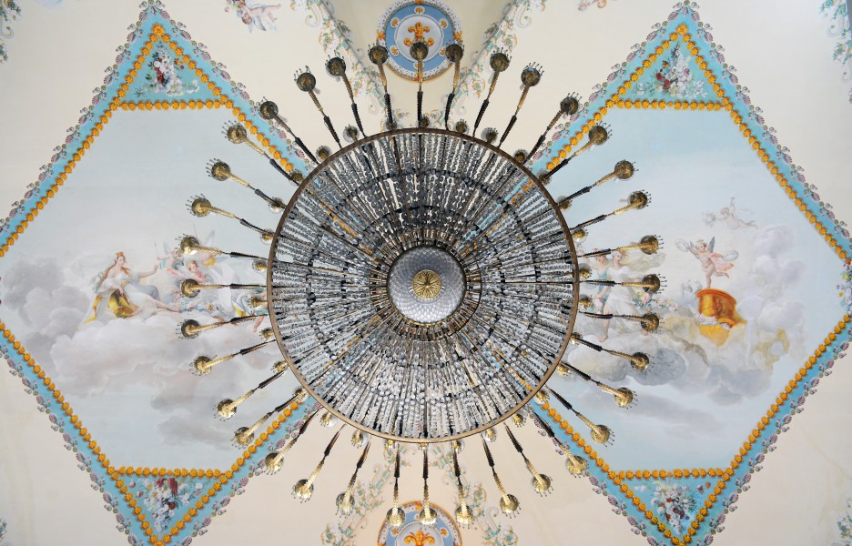 Chandelier of the nineteenth century in the Museo di Capodimonte (Napoli)