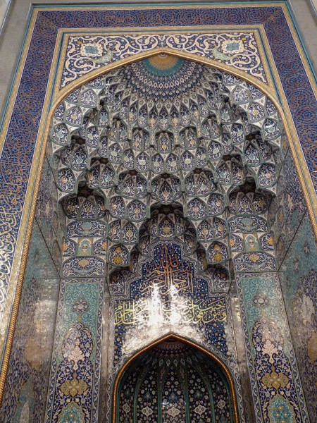 Muscat-Interior of Sultan Qaboos Grand Mosque (39)