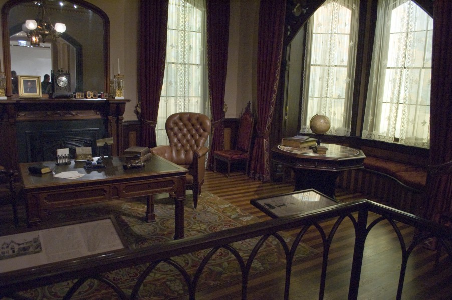 Photograph of a Gothic Revival Library in the Metropolitan