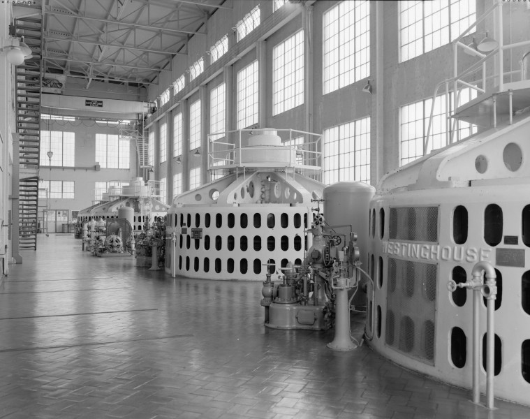 Turbines and generators, Holter Dam powerhouse - Montana 1994