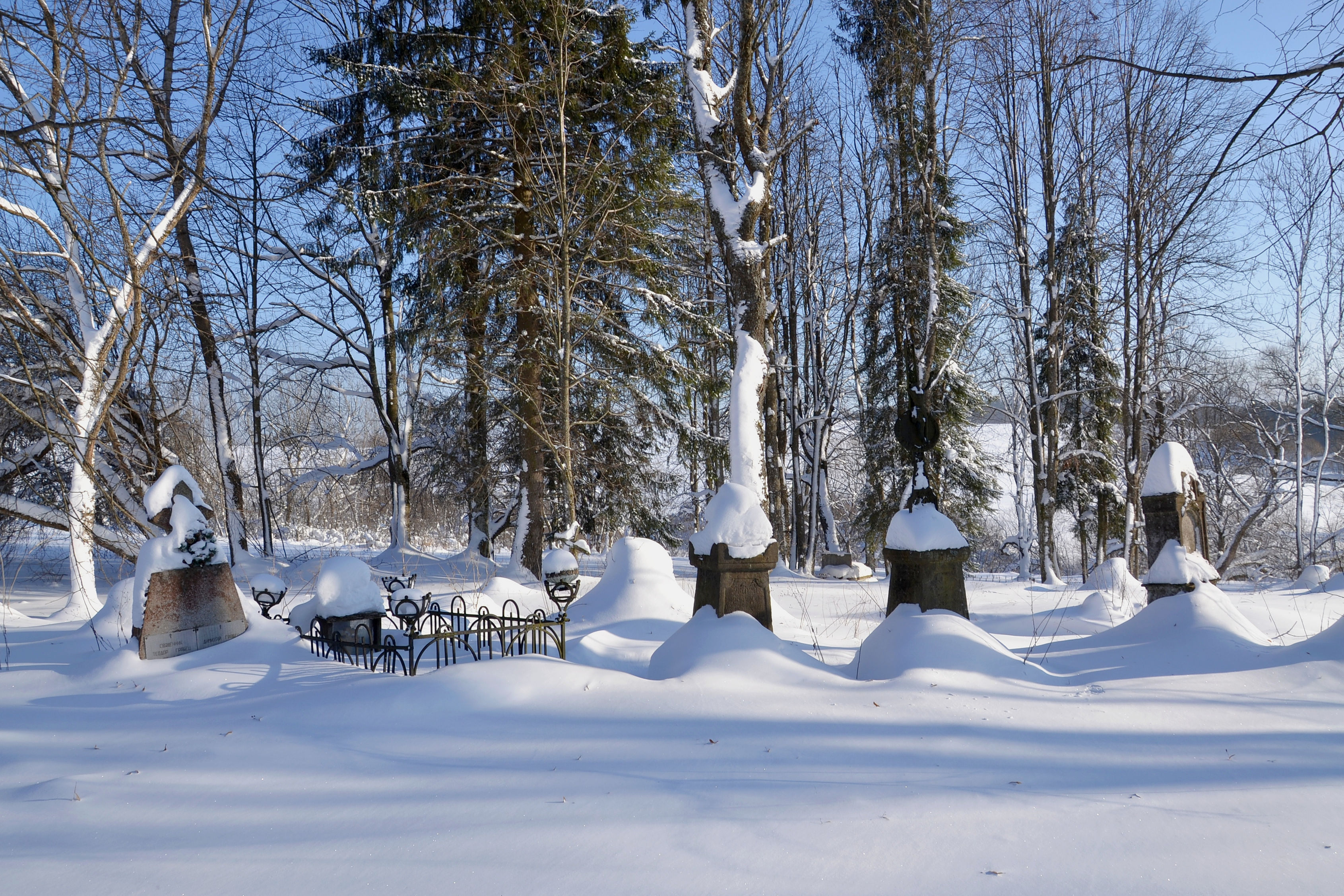 Łupków (Lupkiv) - old cemetery in winter 01
